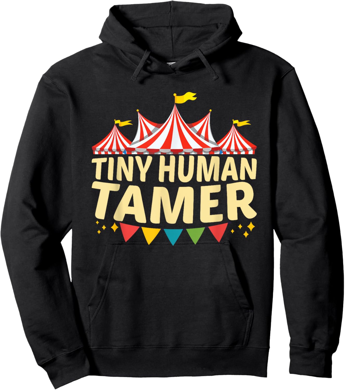 Tiny Human Tamer Funny Aesthetic Circus Art Carnival Hoodie - Hoodie | Black