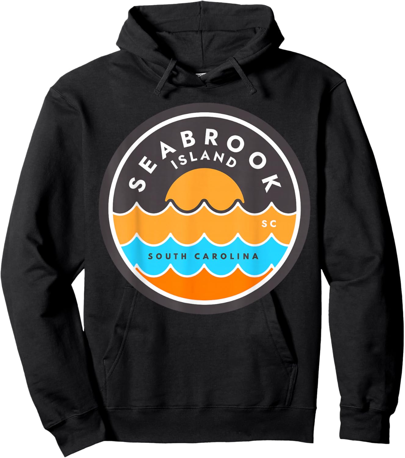 Seabrook Island Beach South Carolina SC Summer Vacation Hoodie - Hoodie | Black