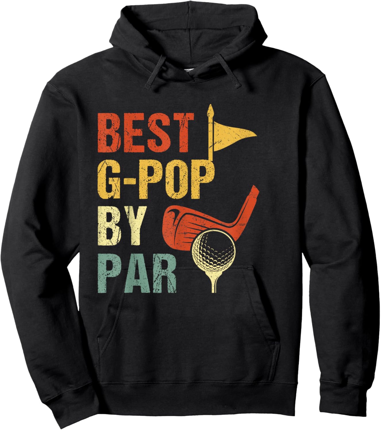 Best G-Pop By Par Father's Day Golf Hoodie - Hoodie | Black