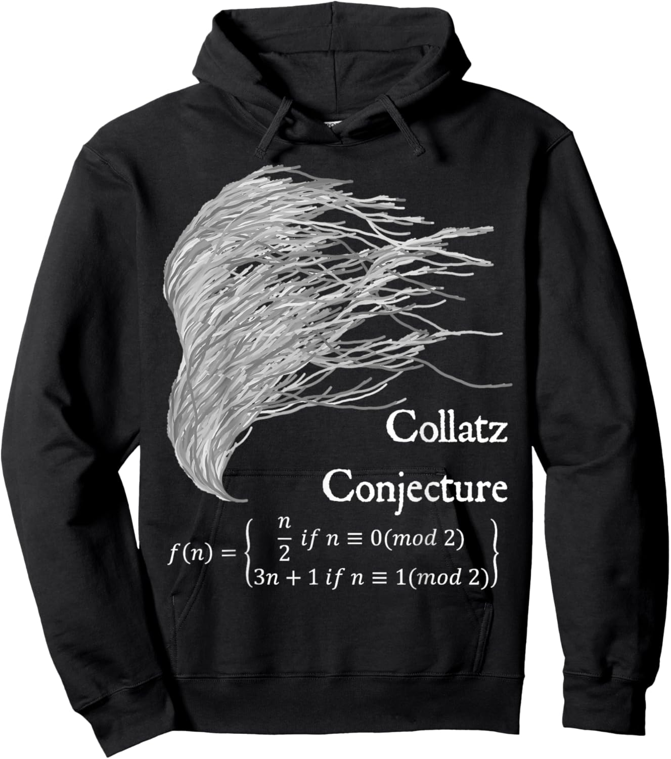 Nerdy Collatz Conjecture 3n+1 Math Teacher Geek Gift Women Girls Kids Hoodie - Hoodie | Black