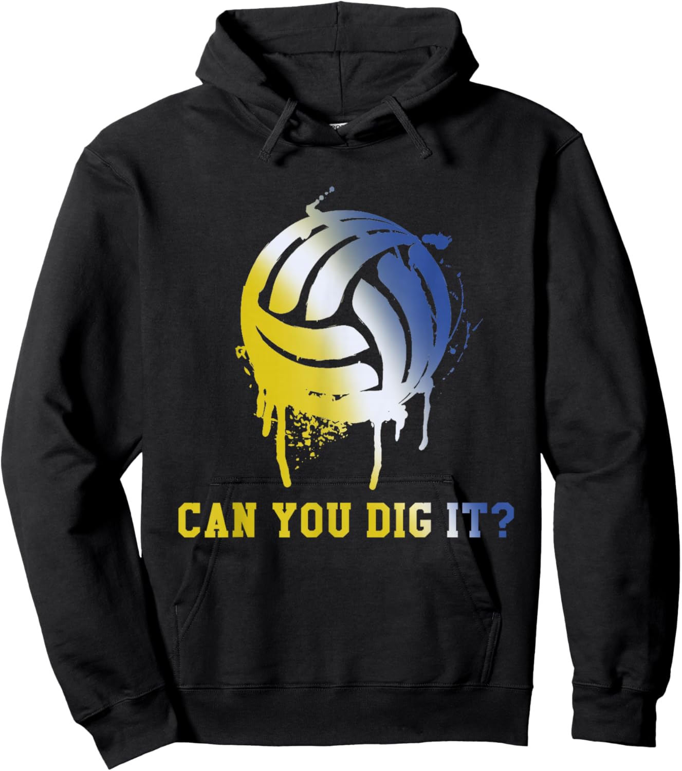 Can You Dig It? - Sports Beach Volleyball Team Hoodie - Hoodie | Black