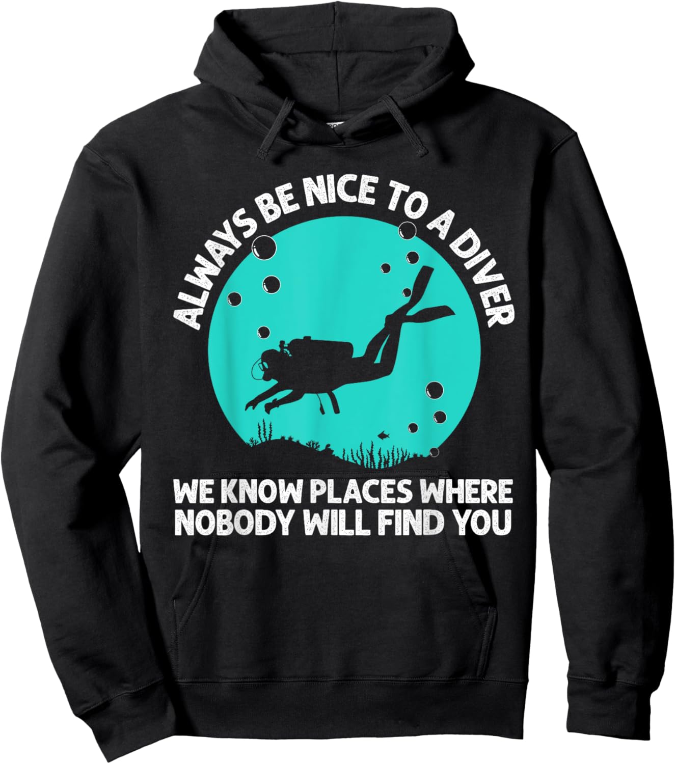 Cool Scuba Diving Women Scuba Diver Underwater Lover Hoodie - Hoodie | Black