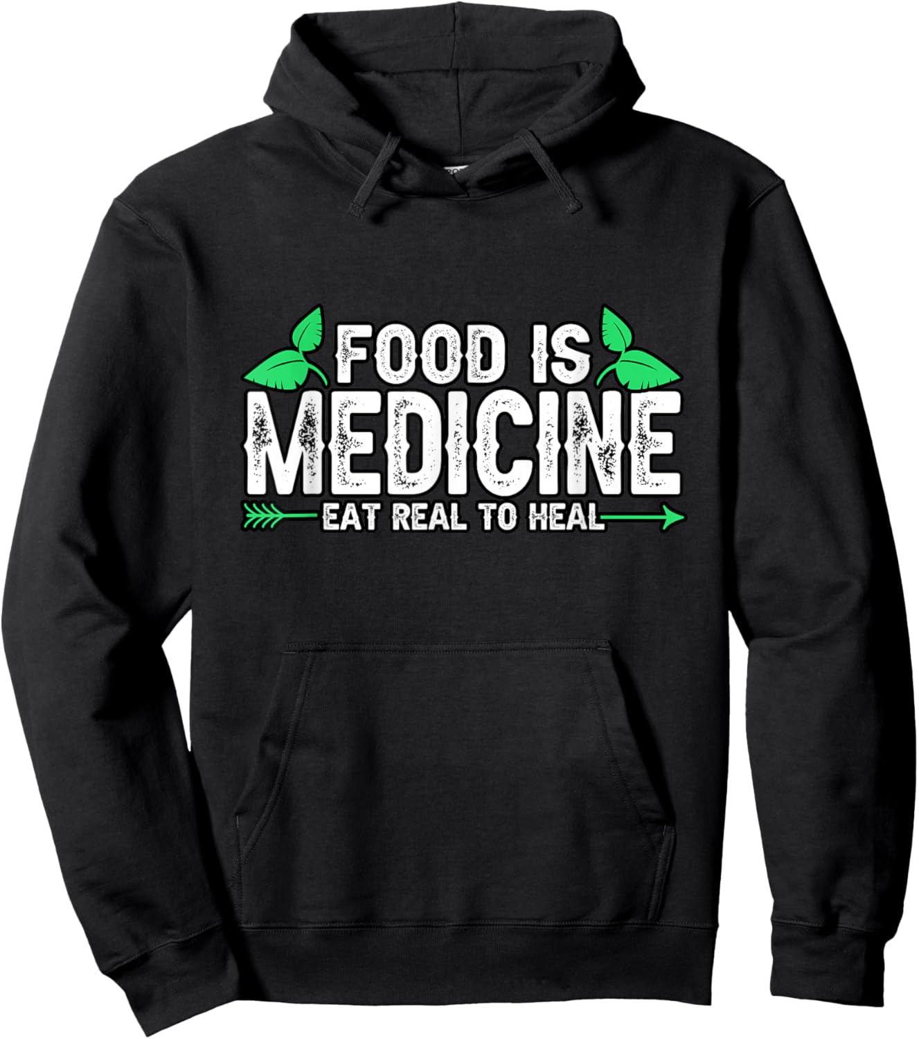 Dietitian Food Is Medicine Eat Real To Heal Vegan Ketogenic Hoodie - Hoodie | Black