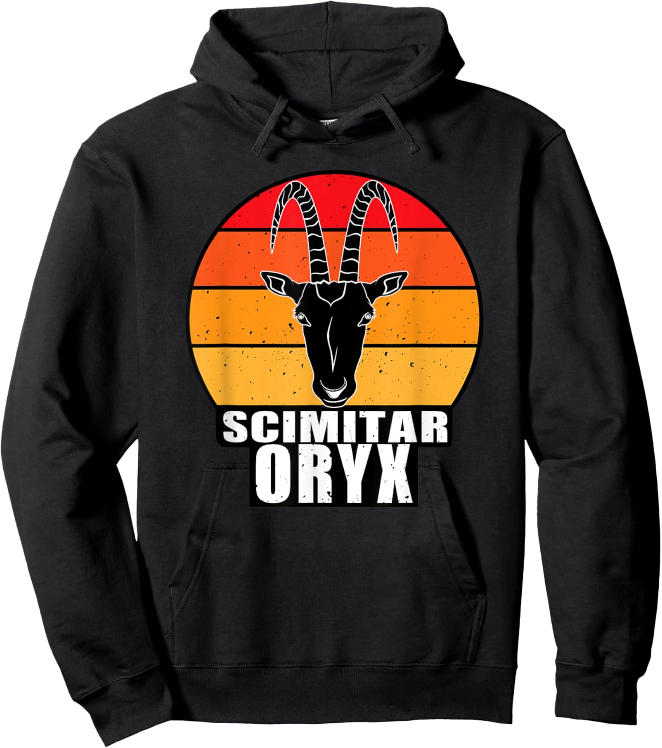 Scimitar Horned Oryx Hoodie - Hoodie | Black
