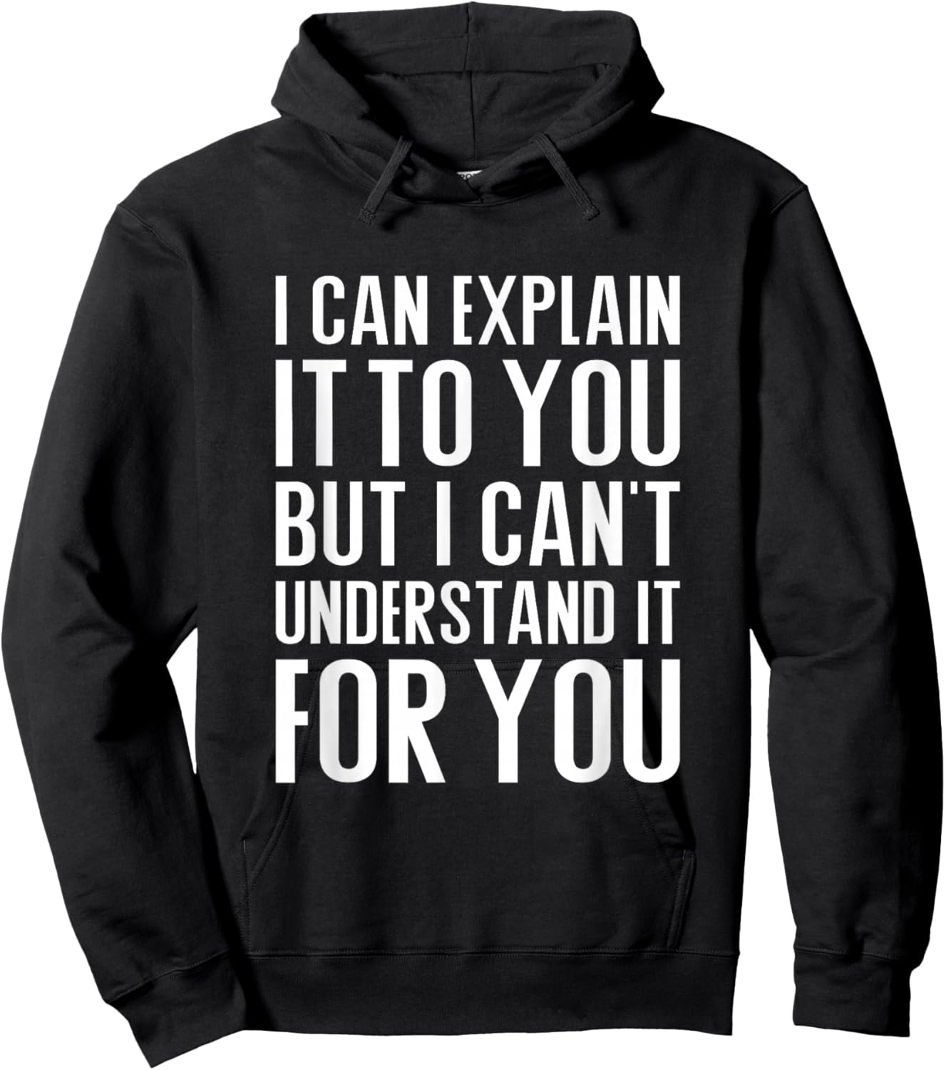 I can explain it to you but I can't understand it for you Hoodie - Hoodie | Black