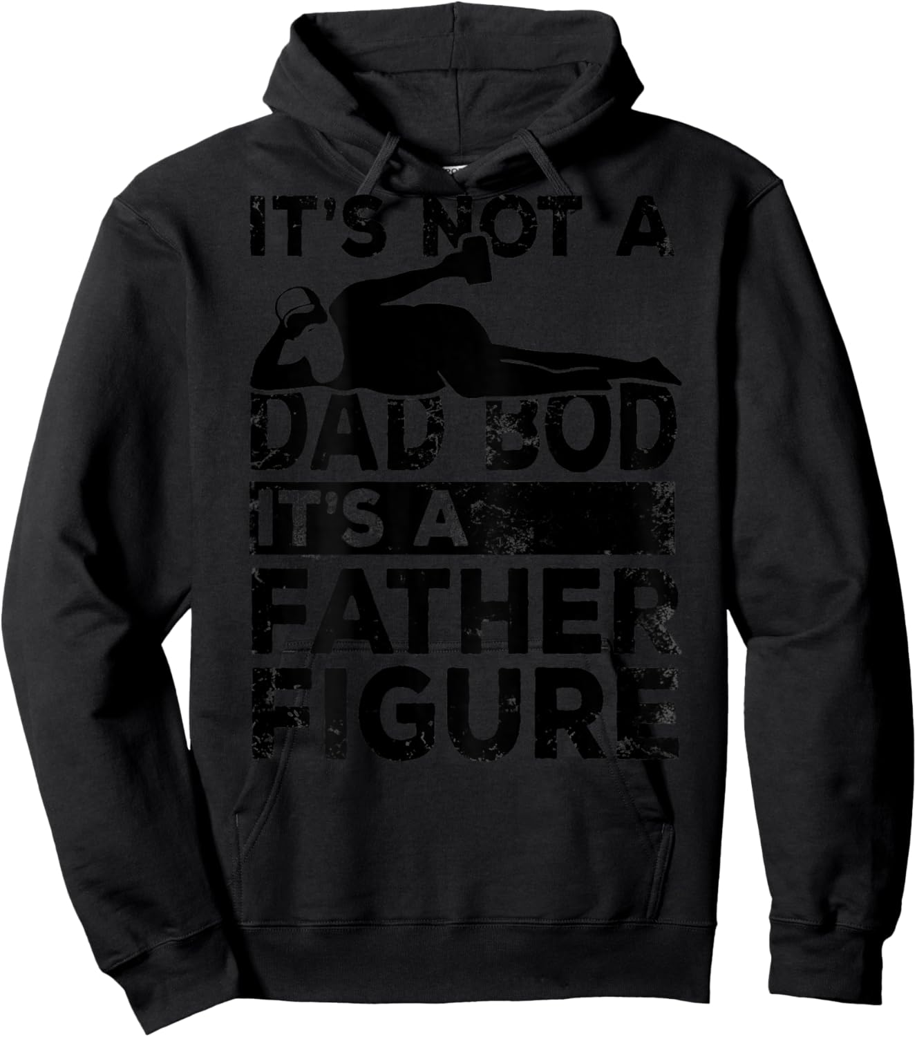 Its Not A Dad Bod Its A Father Figure Beer Lover (on back) Hoodie - Hoodie | Black