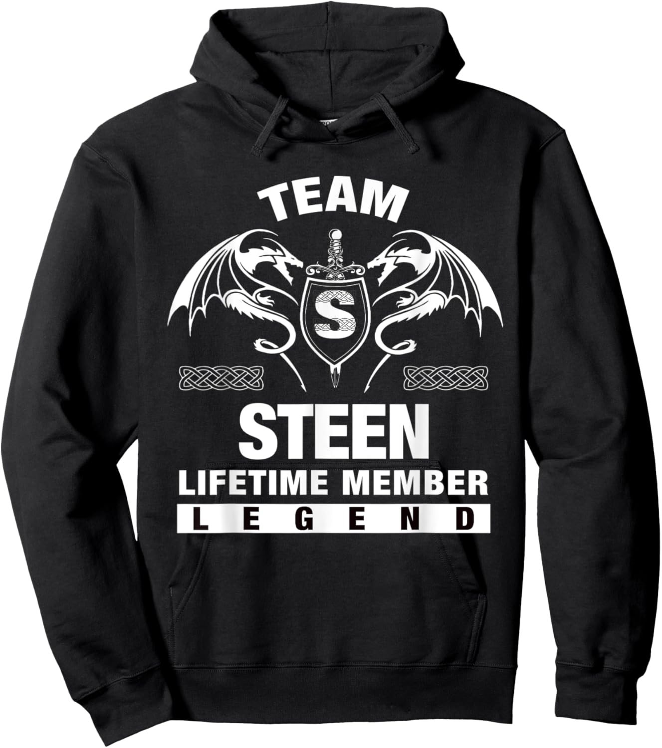 Team STEEN Lifetime Member Gifts Hoodie - Hoodie | Black