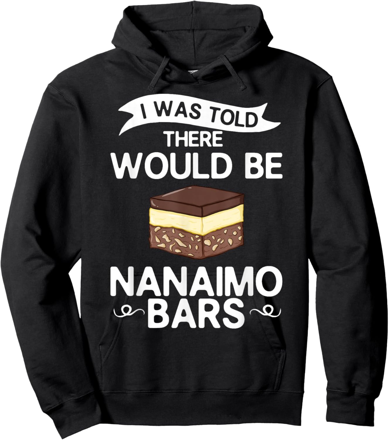 Nanaimo Bar Canada Mix Canadian Dessert Hoodie - Hoodie | Black