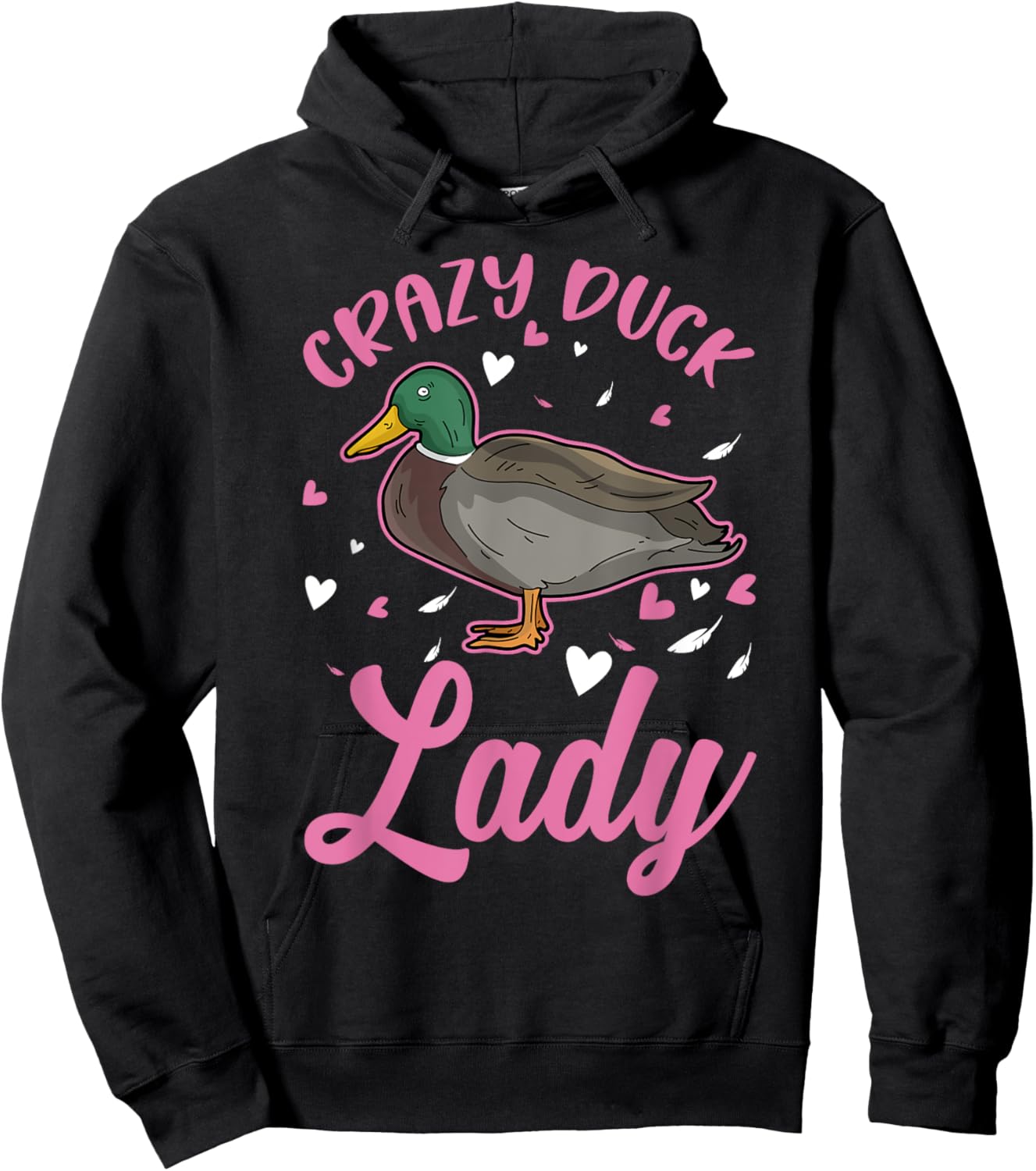Crazy Duck lady Hoodie - Hoodie | Black