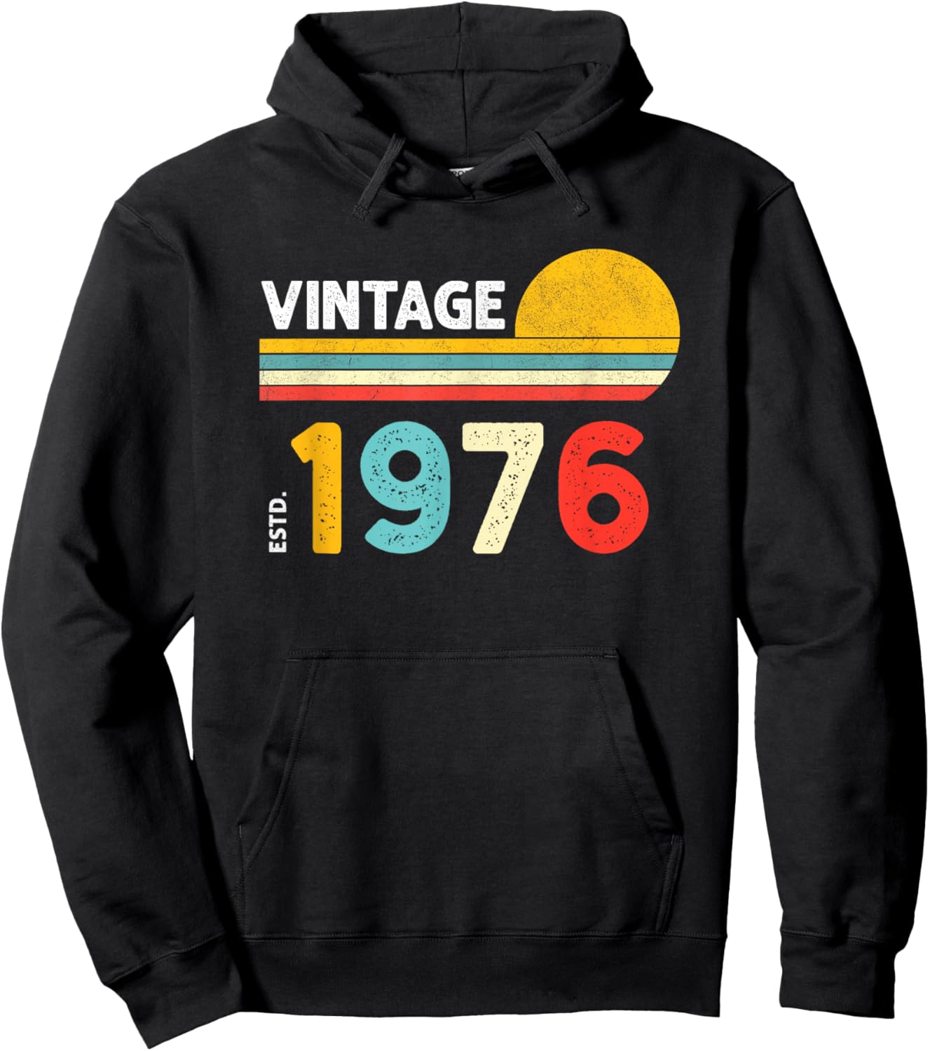 Vintage 1976 Hoodie - Hoodie | Black