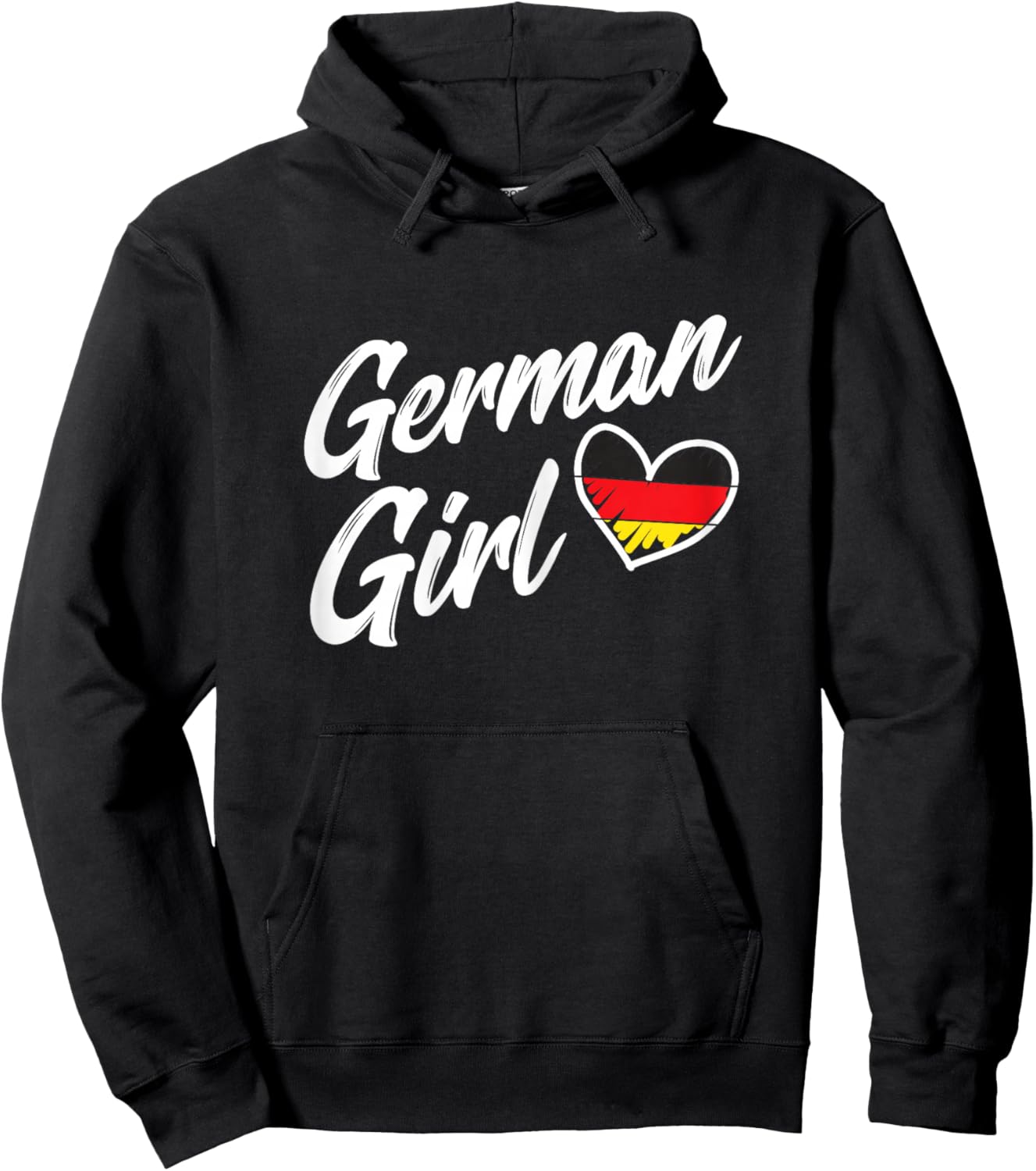 Germany Funny Deutschland Flag German Girl German Roots Hoodie - Hoodie | Black