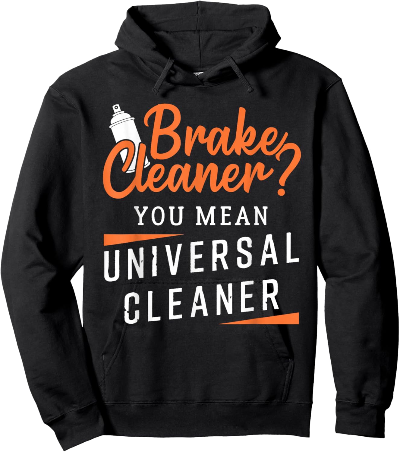 Funny Car Mechanic Design Brake Cleaner Hoodie - Hoodie | Black