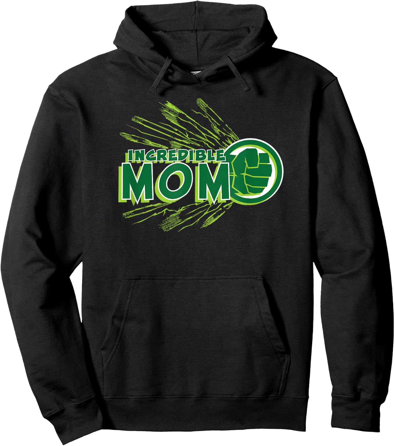 Marvel Hulk Incredible Mom Family Trip Vacation Mother's Day Hoodie - Hoodie | Black