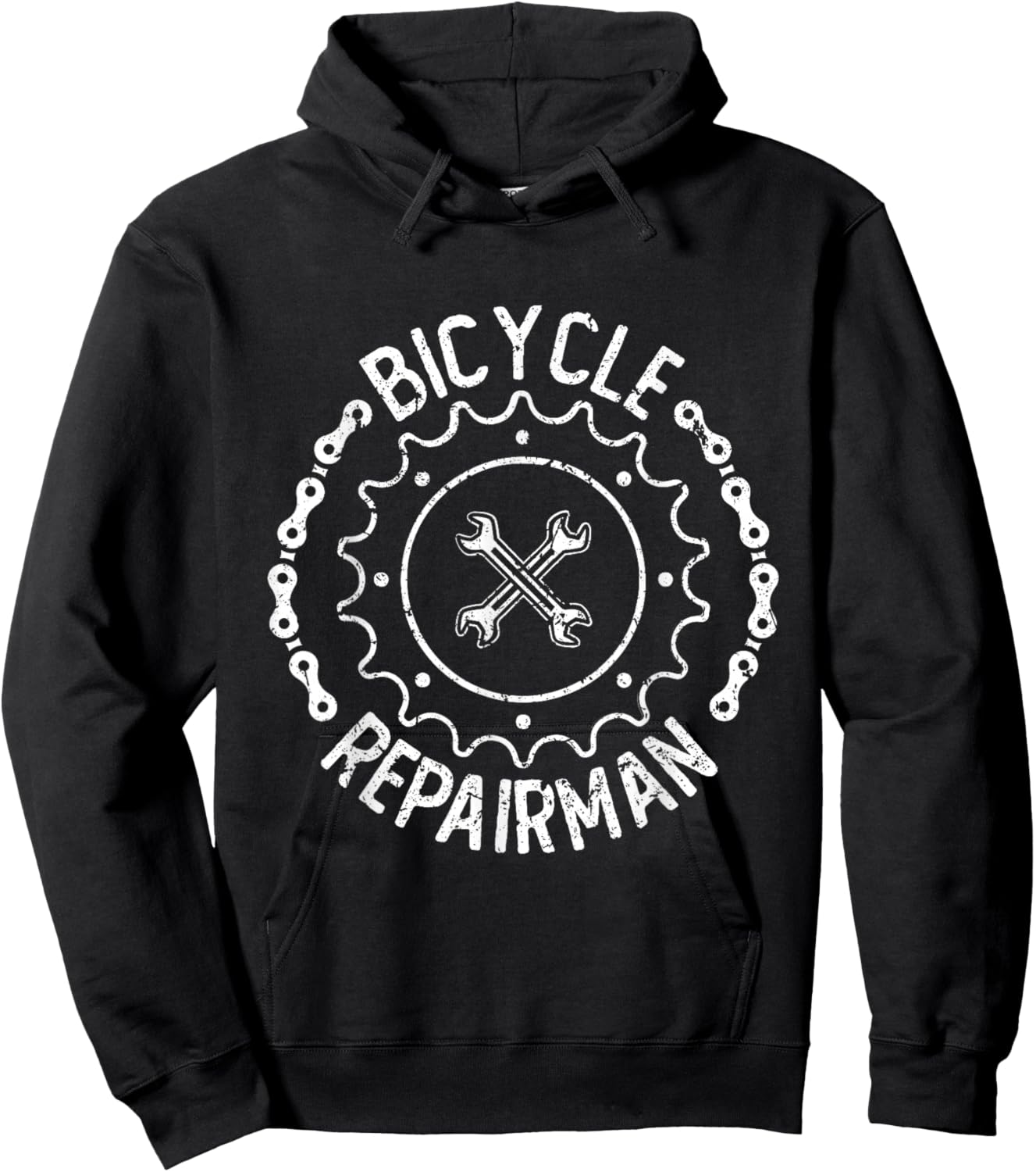 Funny Bicycle Mechanic Repairman Bike Shop Cycling Hoodie - Hoodie | Black