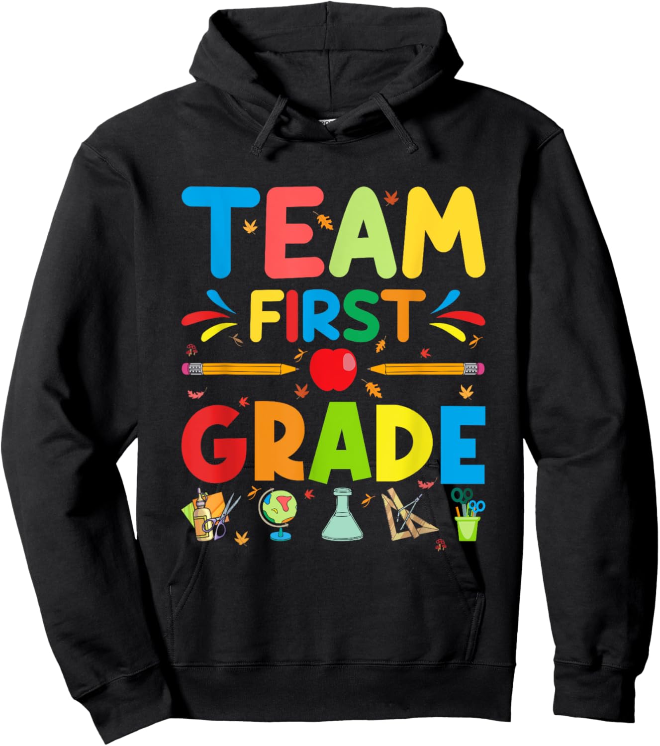 Team First Grade - 1st Grade Teacher Student Kids Hoodie - Hoodie | Black