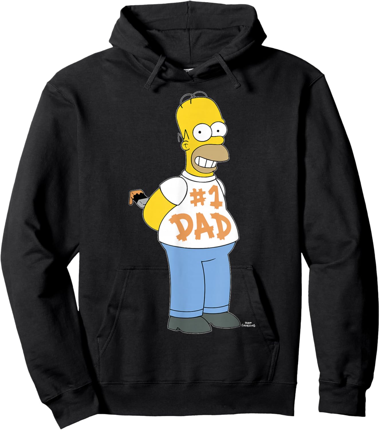 The Simpsons Homer Number 1 Dad Father's Day V2 Hoodie - Hoodie | Black