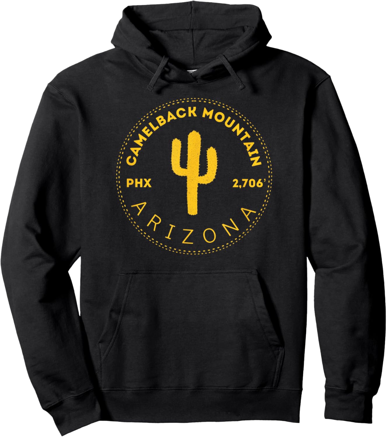 Camelback Mountain AZ - Phoenix Arizona Spirit Cactus Hoodie - Hoodie | Black