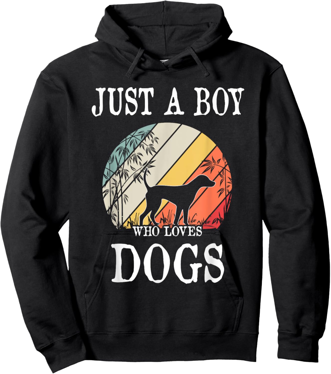 Just A Boy Who Loves Dogs Hoodie - Hoodie | Black