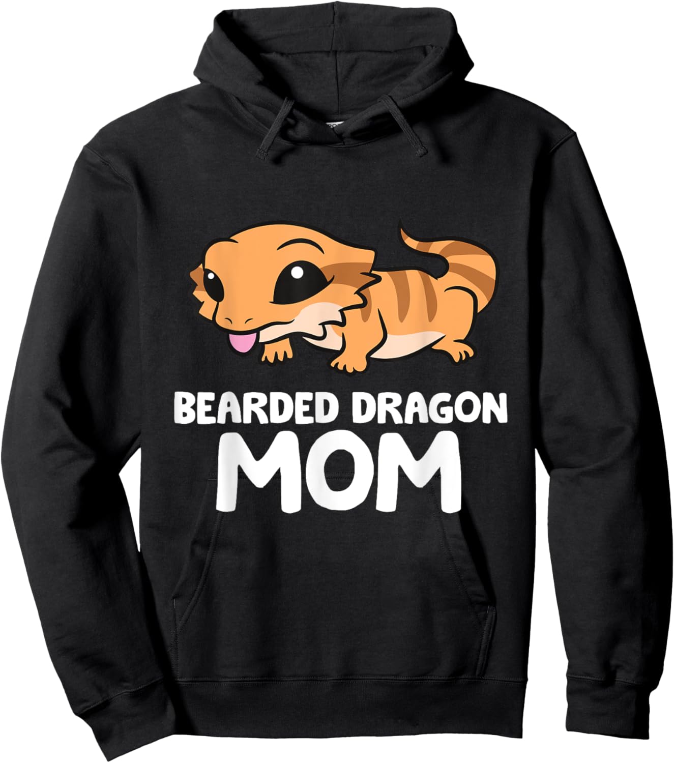 Bearded Dragon Mom Lizard Reptile Mother Bearded Dragon Hoodie - Hoodie | Black