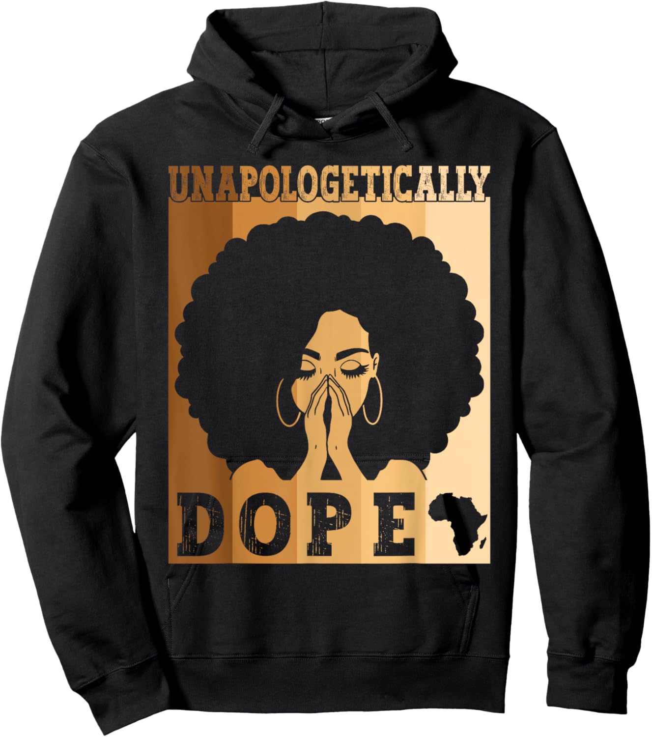 Unapologetically Dope Black Afro Melanin Black History Month Hoodie - Hoodie | Black