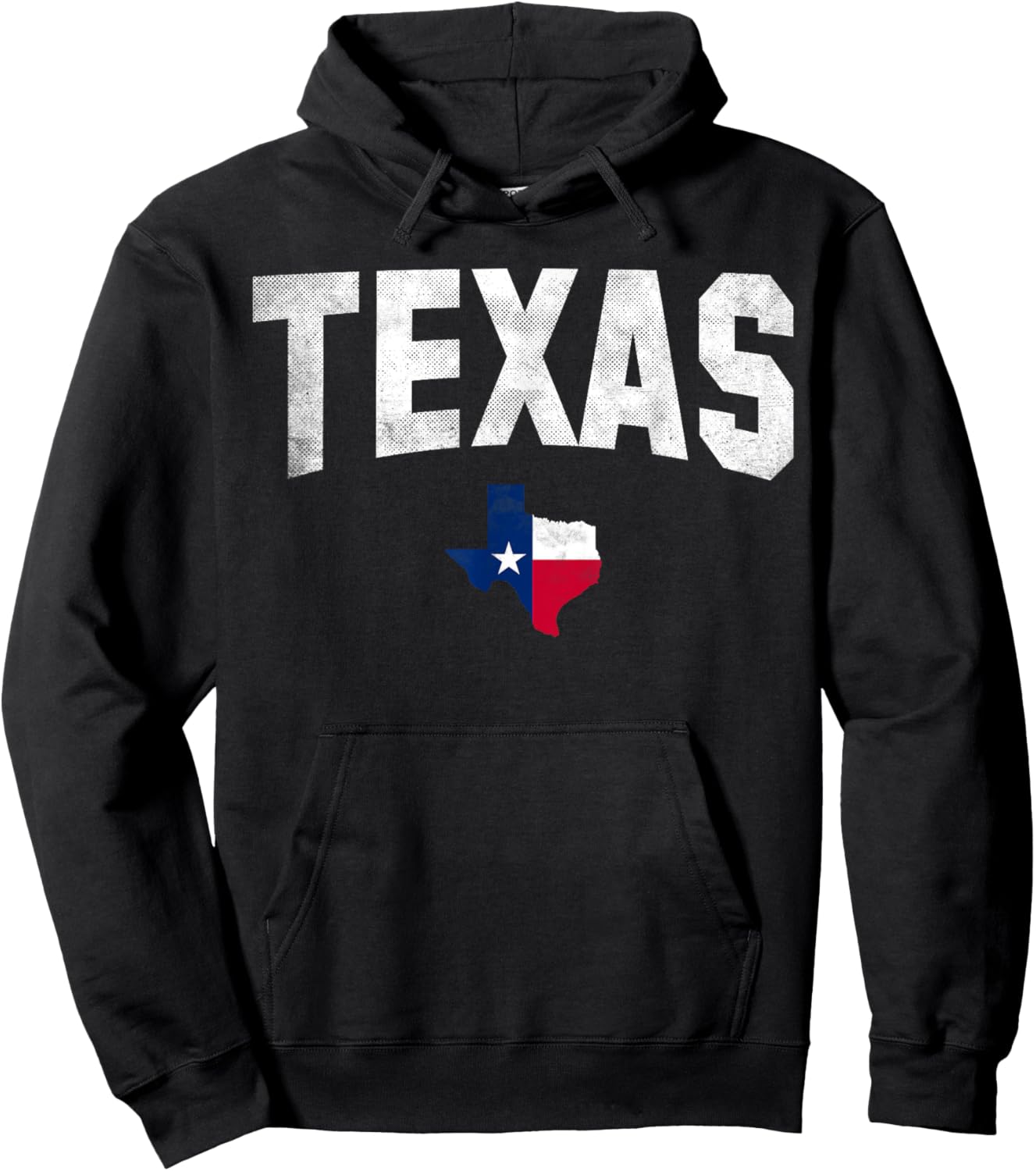Texas State USA Distressed Flag Grunge Women Men Kids Texas Hoodie - Hoodie | Black