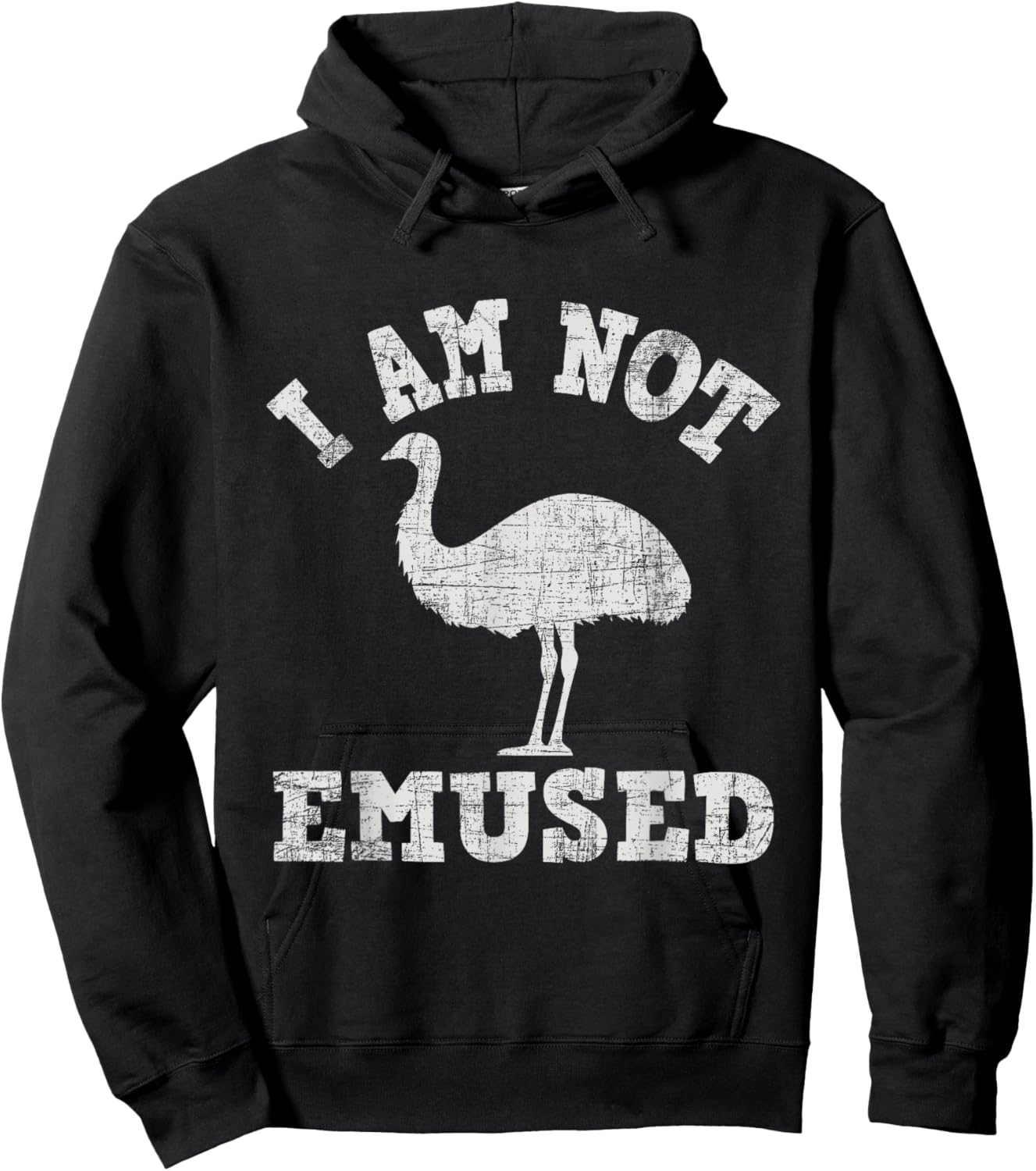 I Am Not Emused - Safari Animal Lover Zookeeper Emu Lover Hoodie - Hoodie | Black