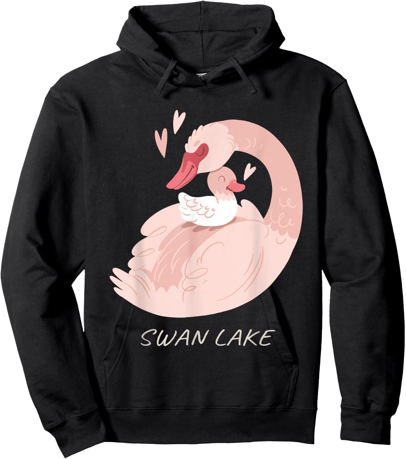 Swan Lake Nature Lover Retro Birds Ducks Lake Ballet Dance Hoodie - Hoodie | Black