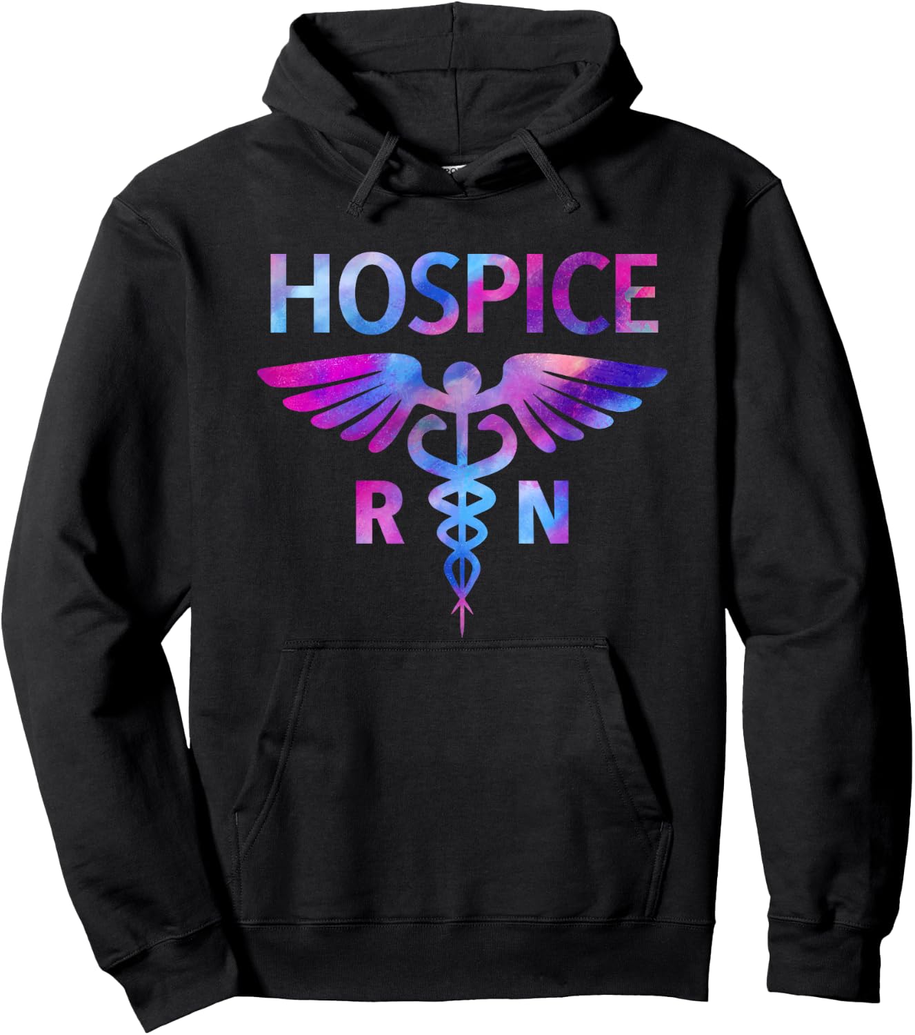 Tie Dye Hospice RN Nurse For Nursing Student Hospice Nurse Hoodie - Hoodie | Black
