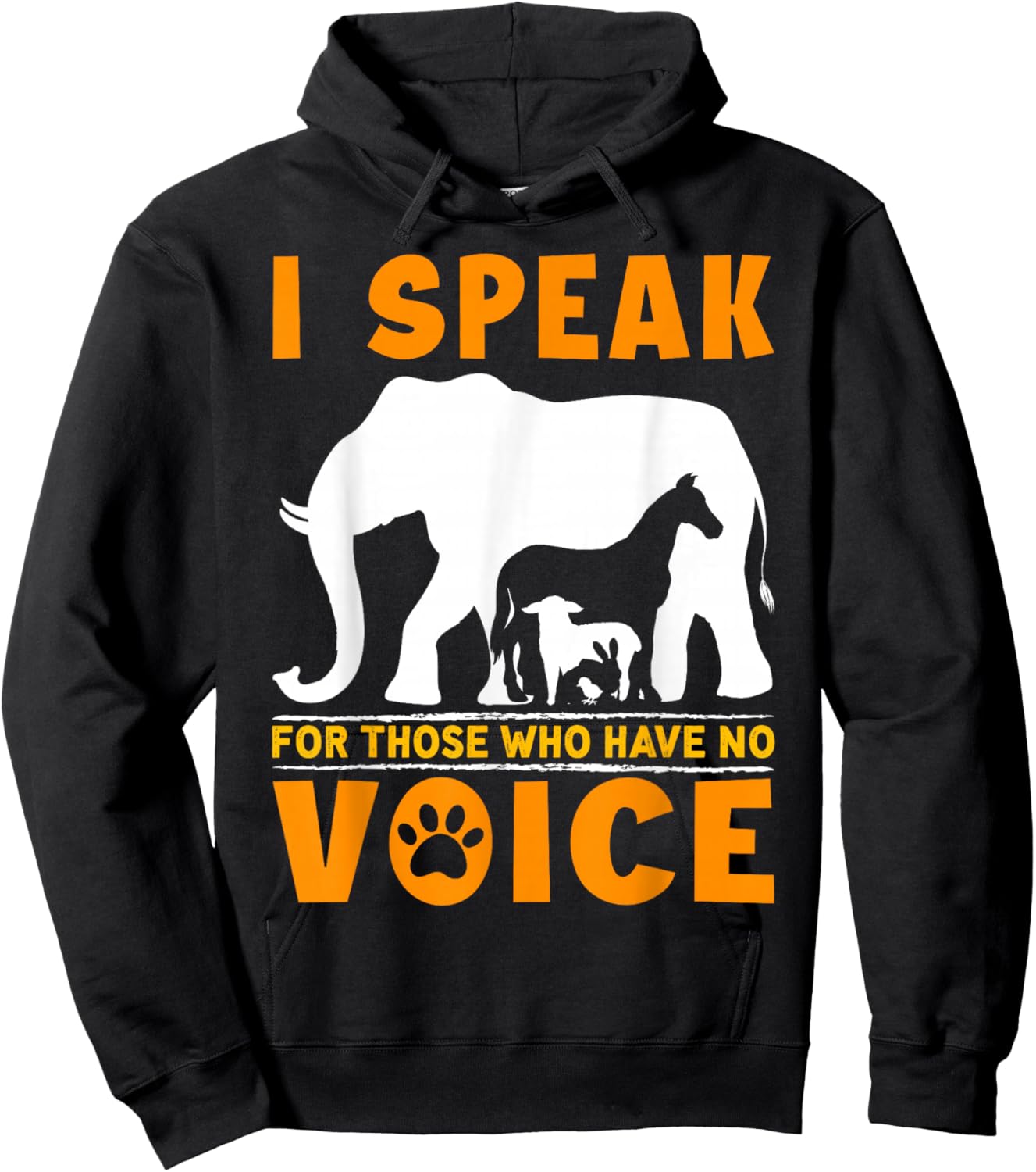 Animal Rights Design for Animal Activists Hoodie - Hoodie | Black