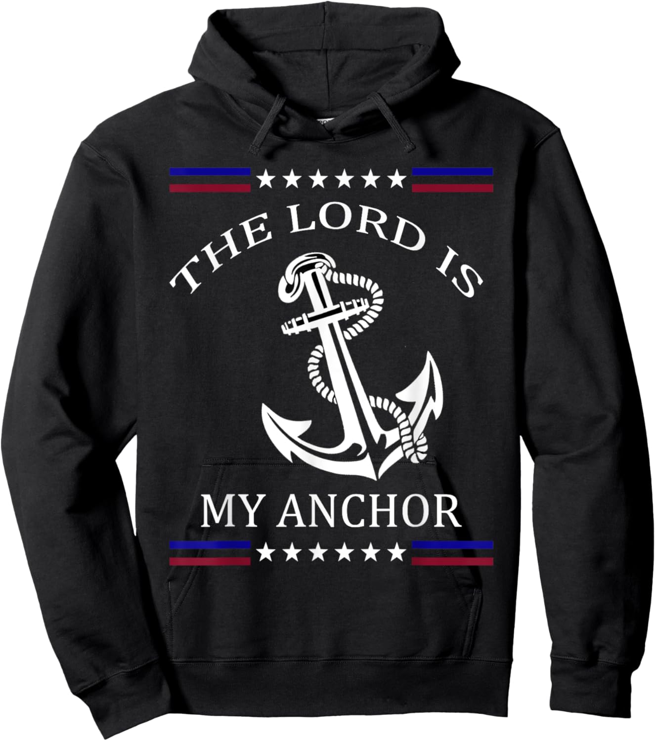 The Lord is my Anchor Hoodie - Hoodie | Black