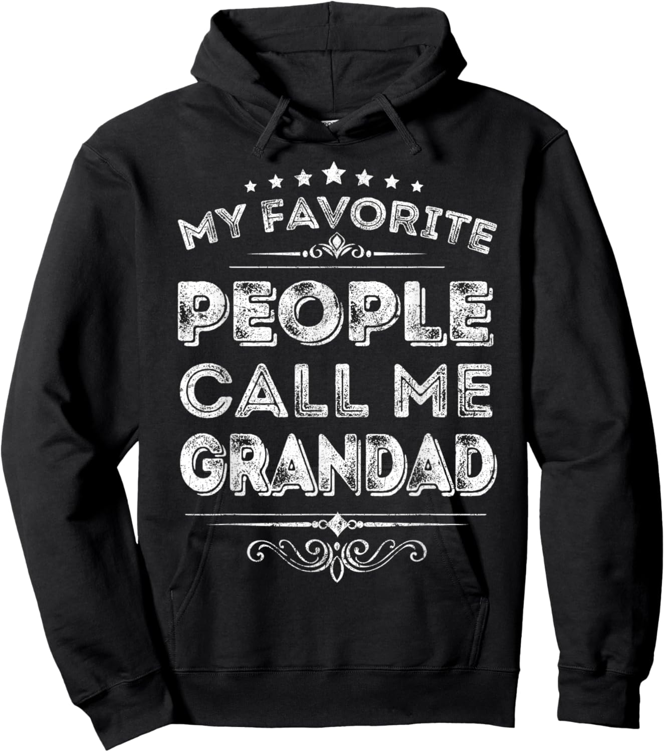 My Favorite People Call Me Grandad Funny Fathers Day Hoodie - Hoodie | Black