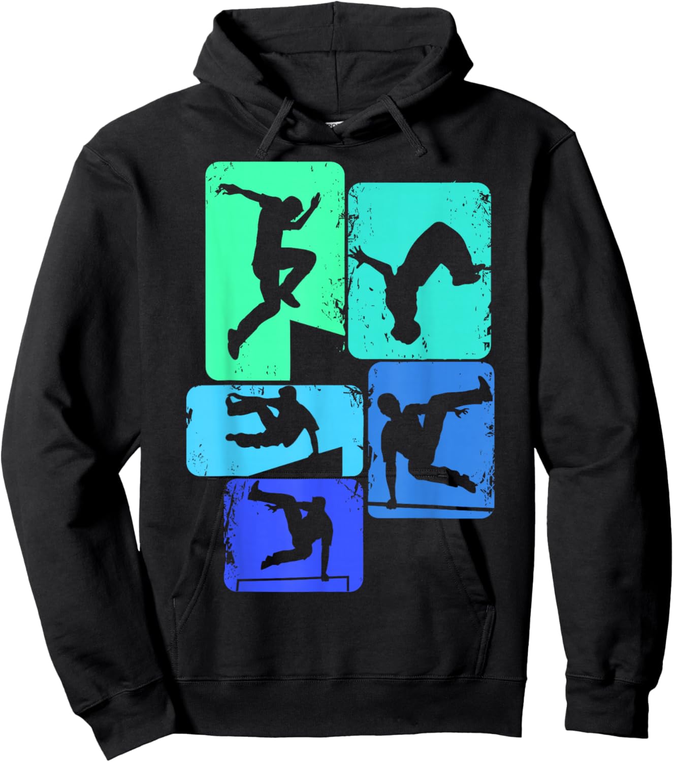 Parkour Traceur Freerunner Freerunning Kids Boys Men Hoodie - Hoodie | Black