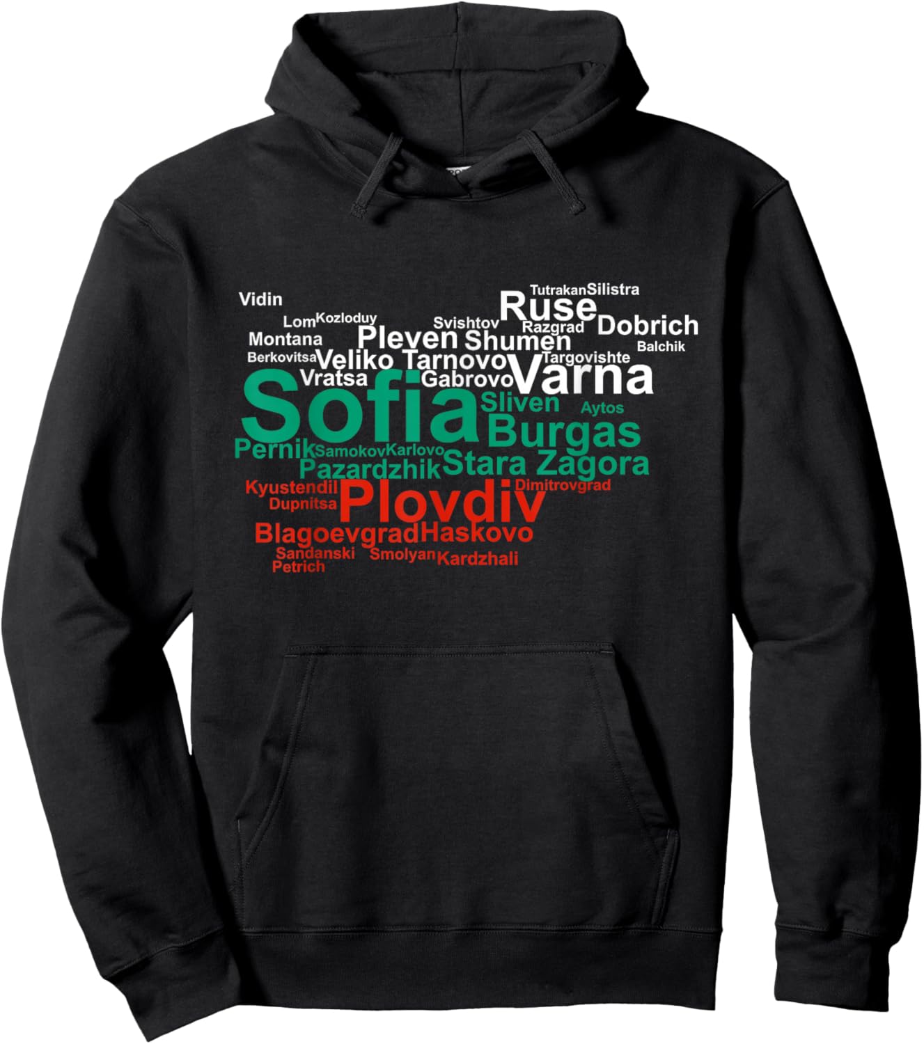 Bulgaria flag, Sofia Bulgaria flag, travel Bulgaria Hoodie - Hoodie | Black