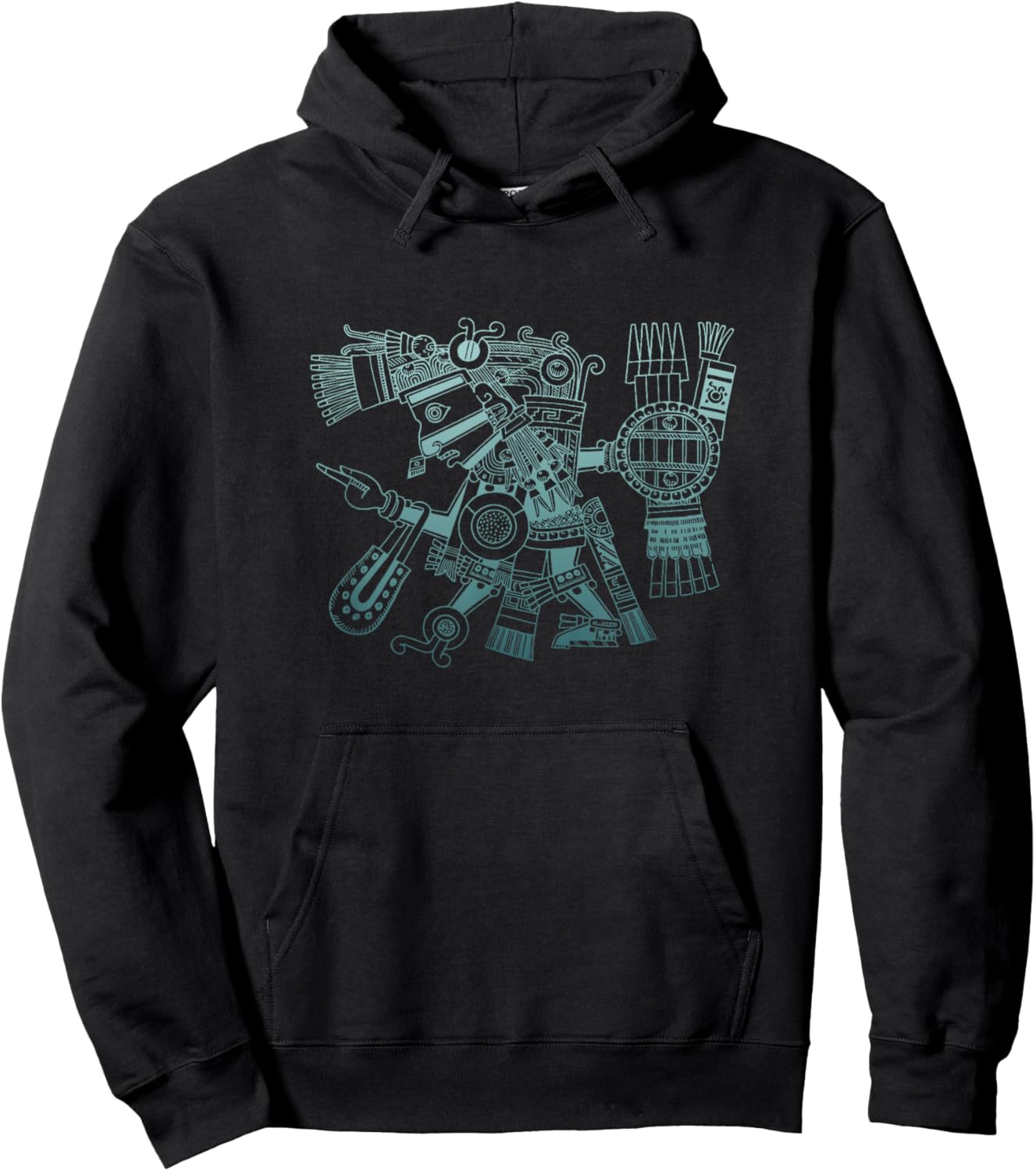 Maya patron deity Tezcatlipoca warrior Aztec Indians Mexico Hoodie - Hoodie | Black