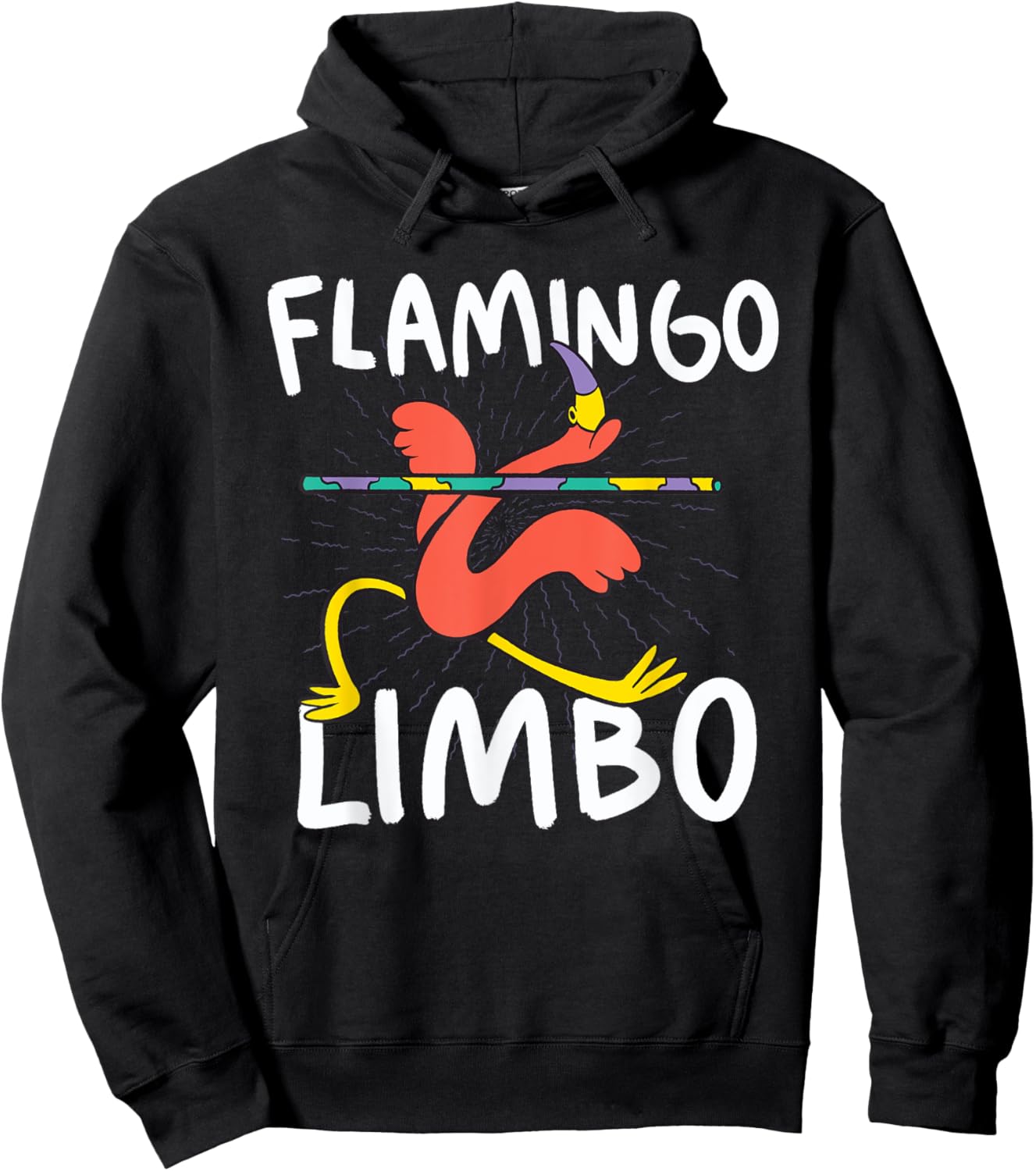 Flamingo Limbo Dance Bird Hoodie - Hoodie | Black