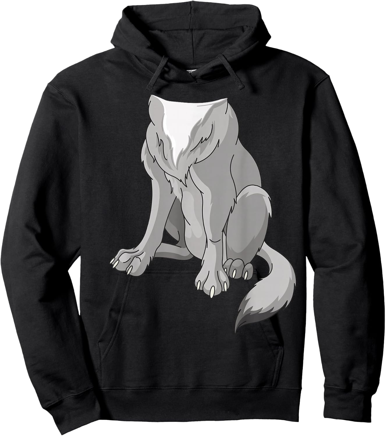 Wolf Shirt Adult Men Women Kids Werewolf Costume Hoodie - Hoodie | Black