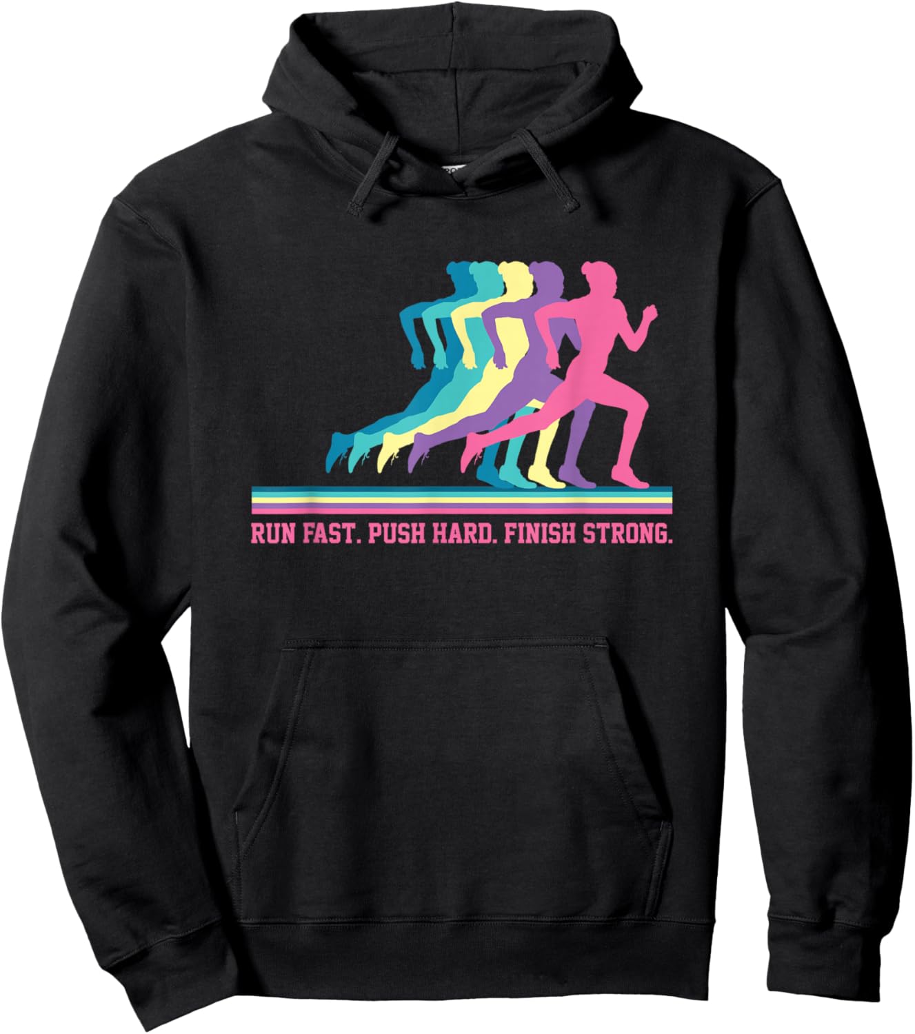 Women's Running Athletics Runner Motivation Training Hoodie - Hoodie | Black