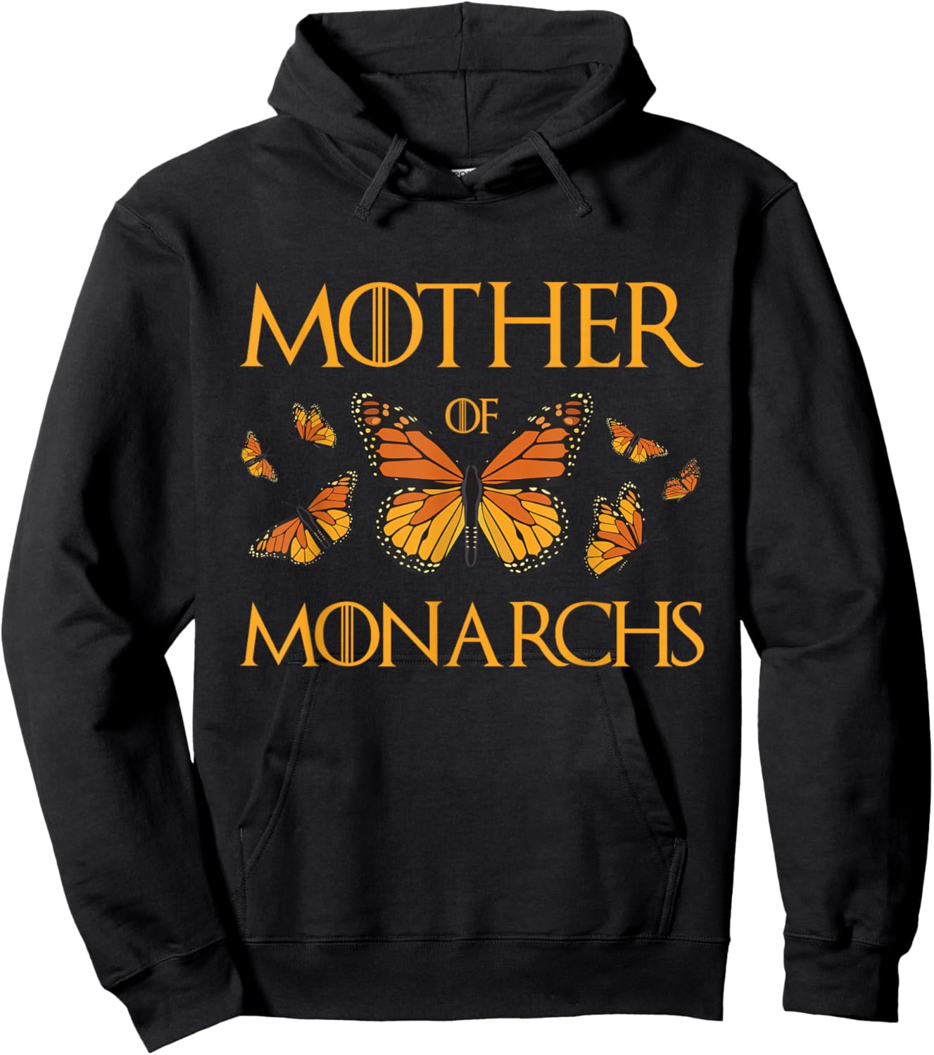 Mother of Monarchs - Butterfly Lover Insect Butterflies Hoodie - Hoodie | Black