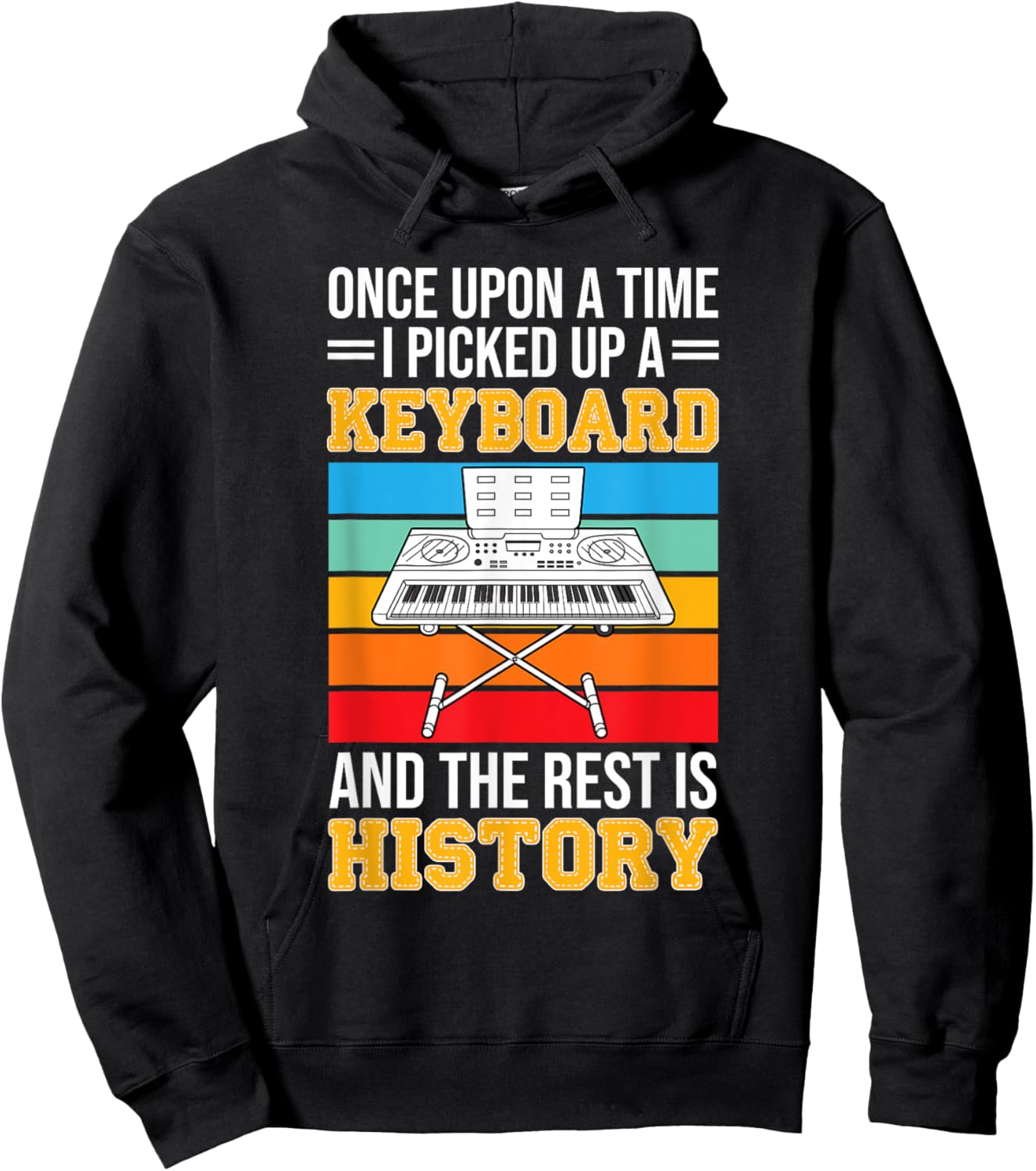 Musical Keyboard Player - Funny Musician Keyboard Expert Hoodie - Hoodie | Black
