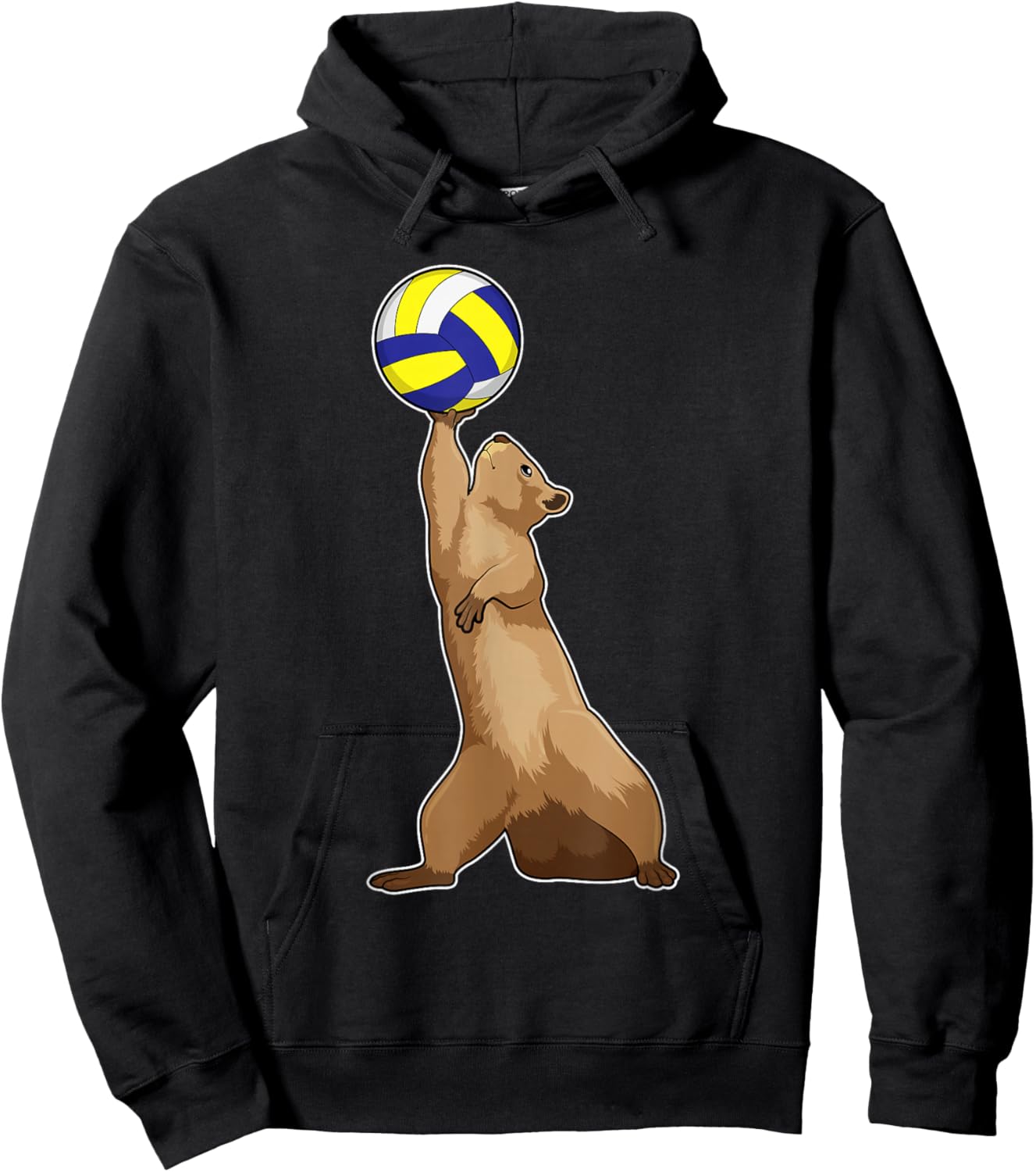 Squirrel Volleyball player Volleyball Sports Hoodie - Hoodie | Black