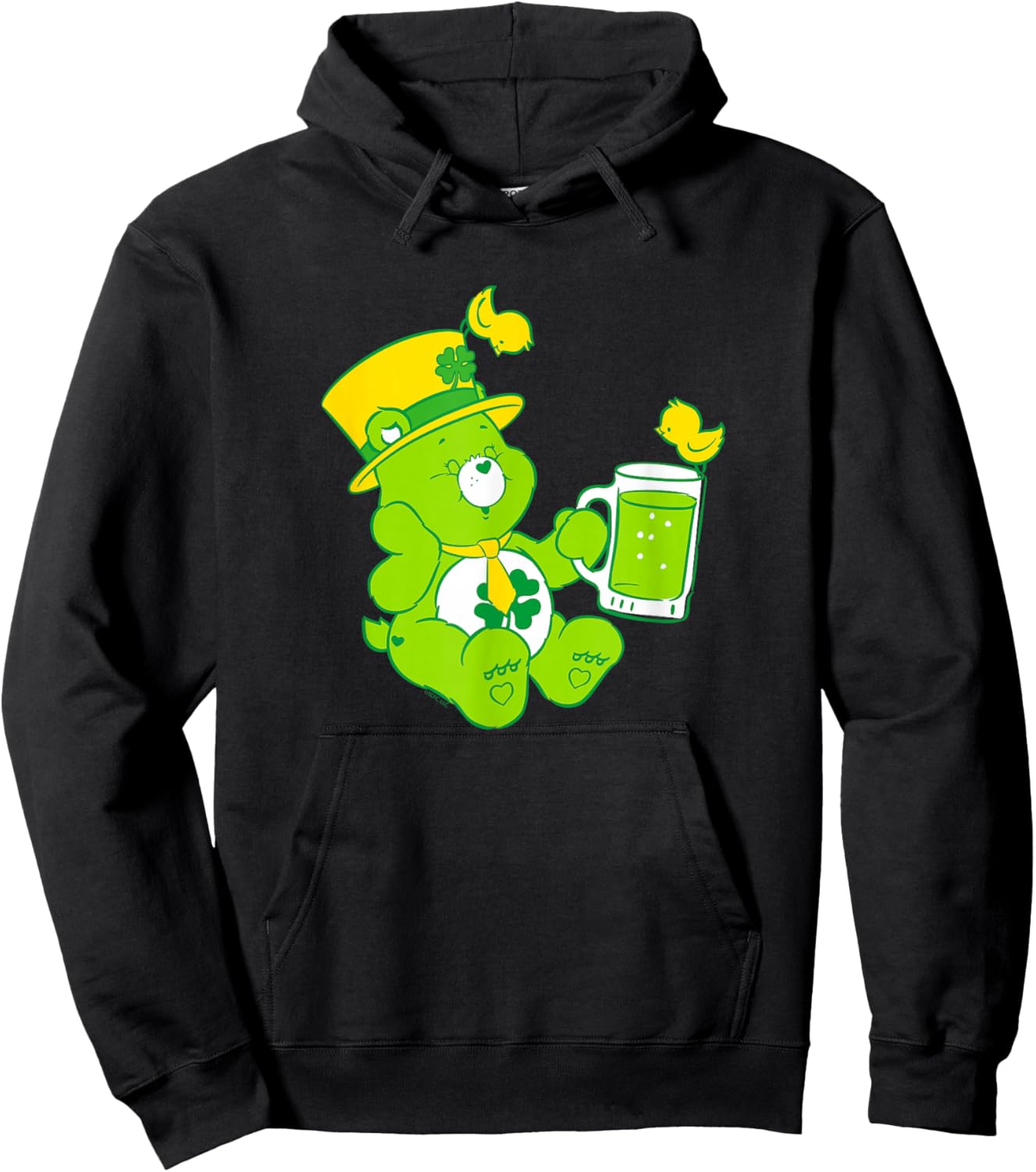 Care Bears Good Luck Bear St. Patrick's Lucky Juice Hoodie - Hoodie | Black