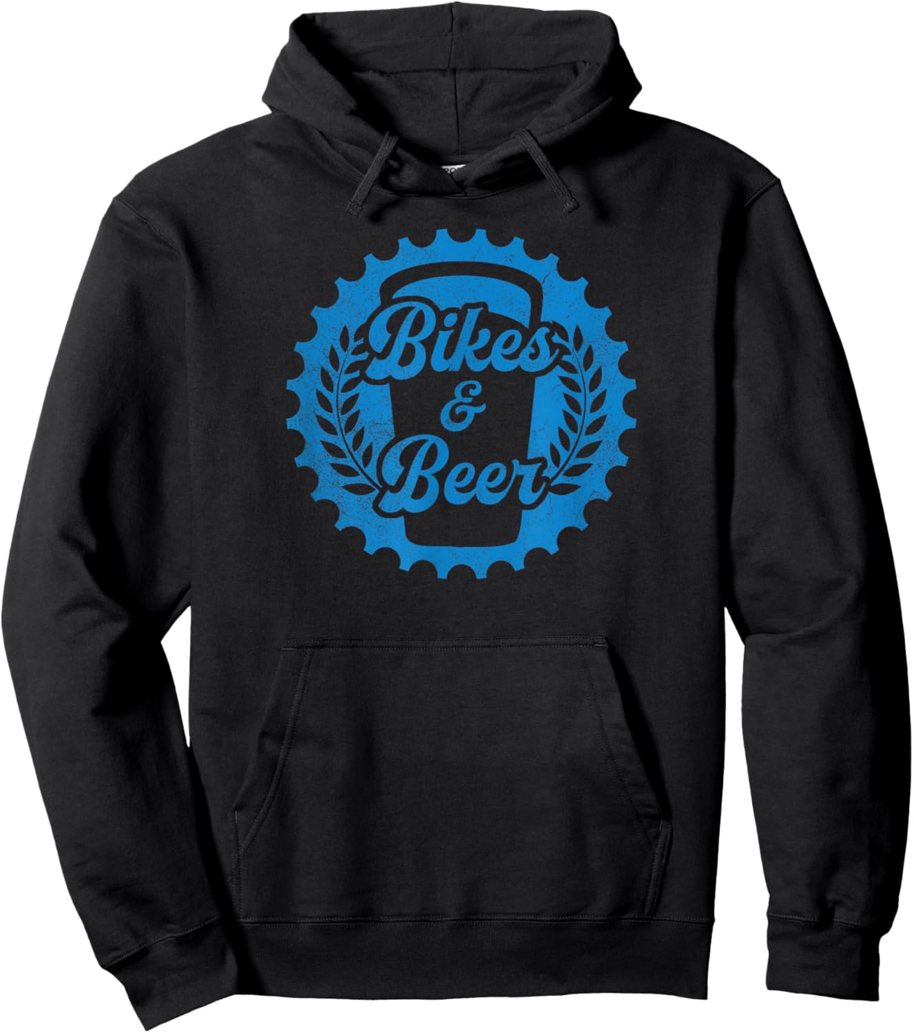 Mountain Biker Bike Rider and Beer Drinker: Bikes & Beer Hoodie - Hoodie | Black