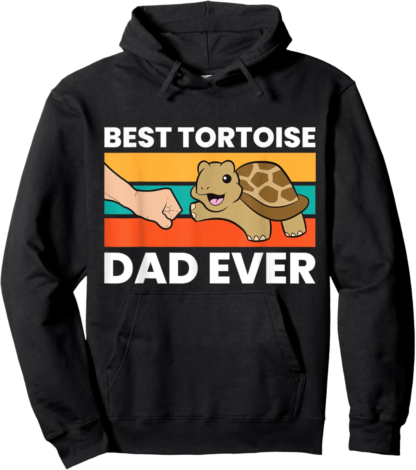 Best Tortoise Dad Ever Hoodie - Hoodie | Black