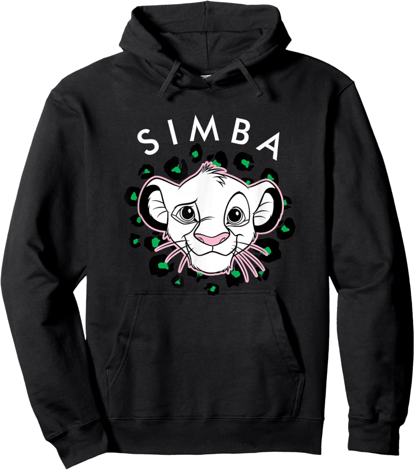 Lion King - Simba Leopard Print Hoodie - Hoodie | Black