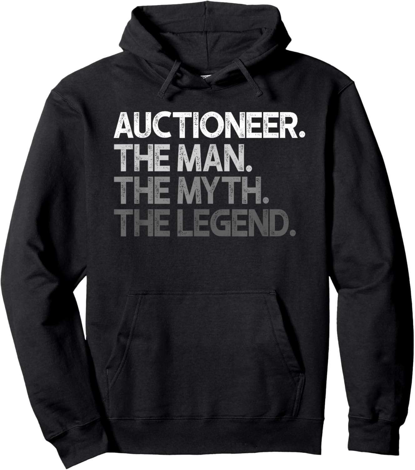 Auctioneer Man The Myth Legend Design Hoodie - Hoodie | Black