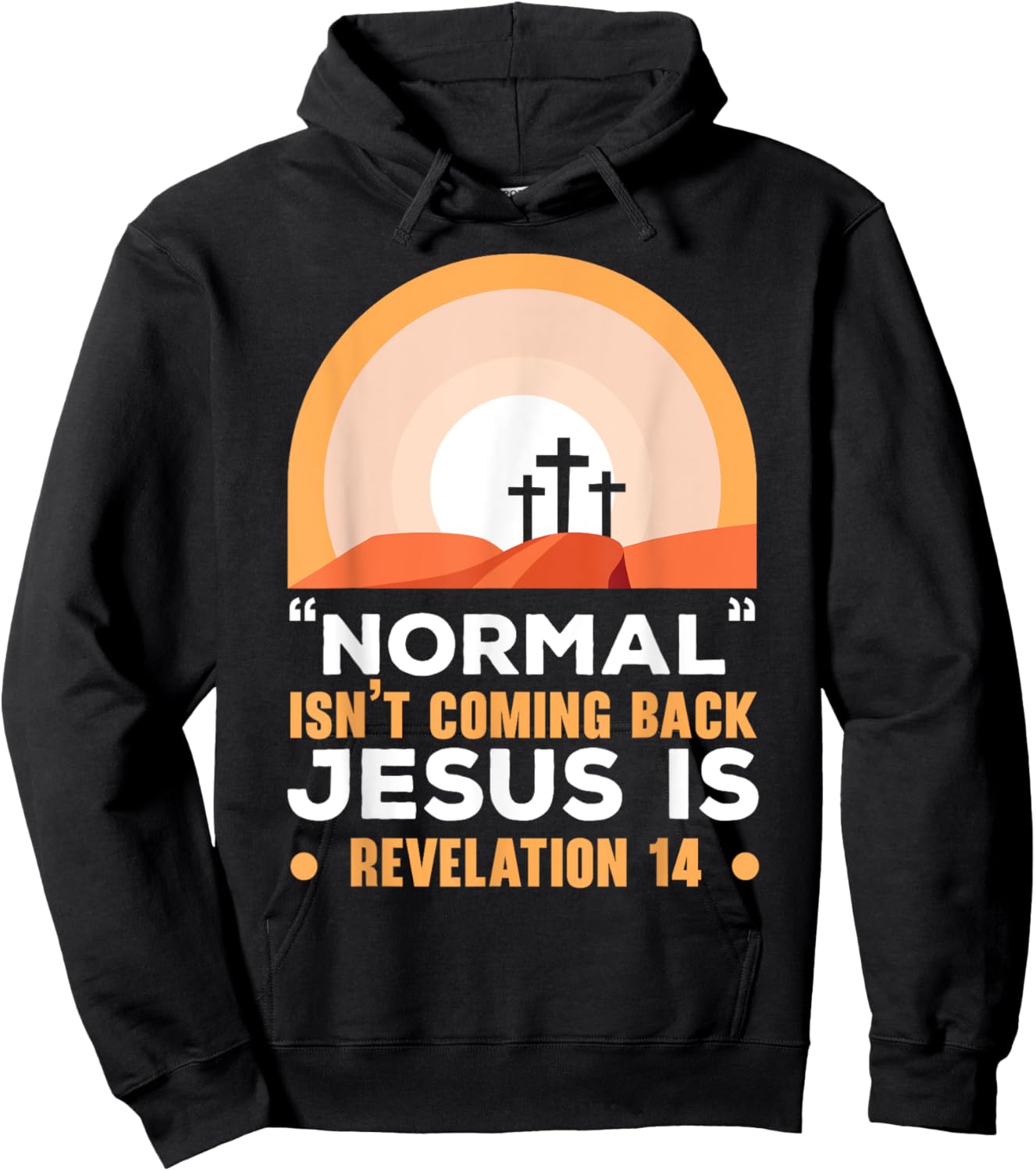 Normal Isn't Coming Back Jesus Is Christian Believer Hoodie - Hoodie | Black