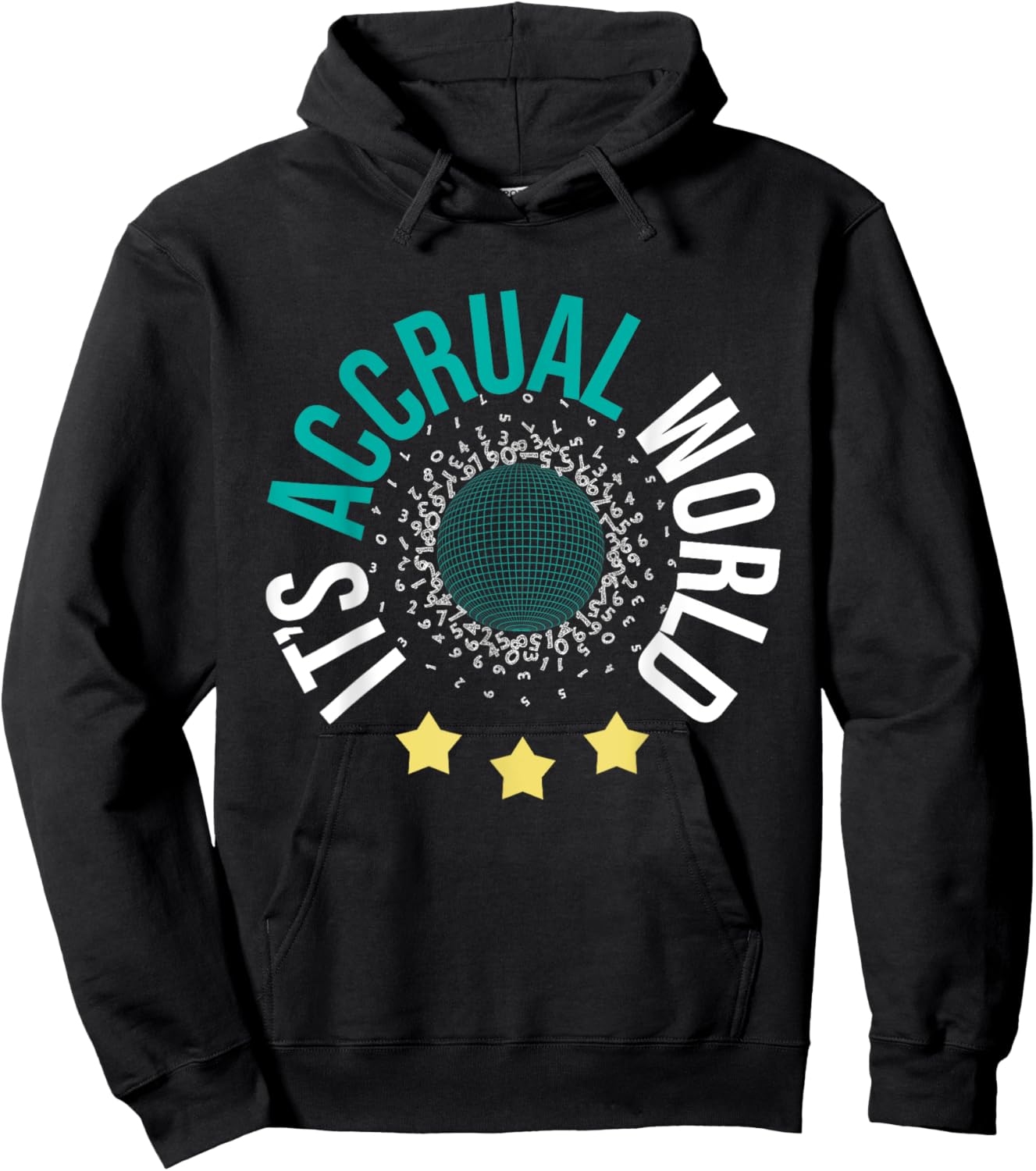 It's Accrual World - Bookkeeping Audit Bookkeeper Auditor Hoodie - Hoodie | Black