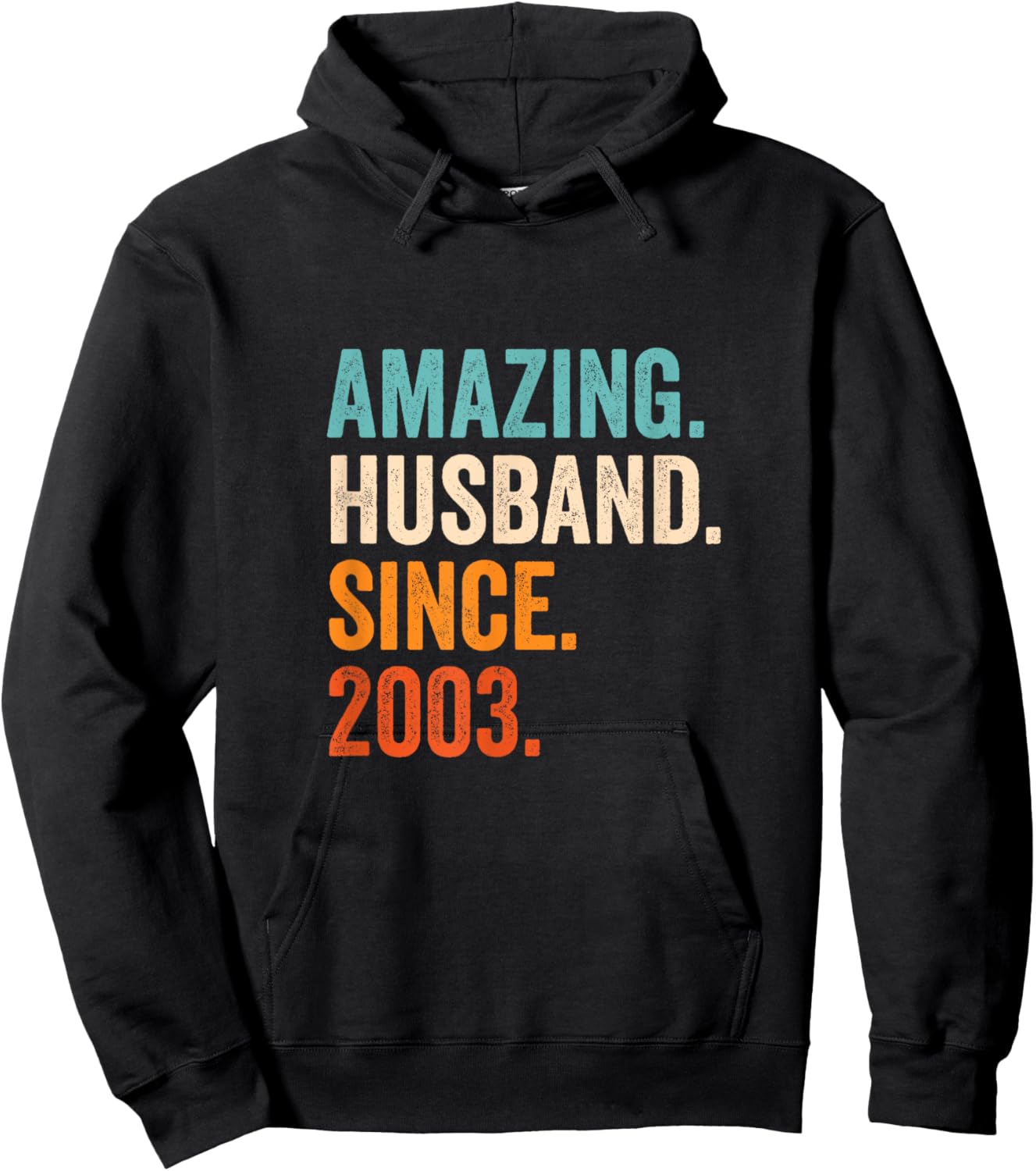 Amazing Husband Since 2003 22nd wedding anniversary 22 years Hoodie - Hoodie | Black
