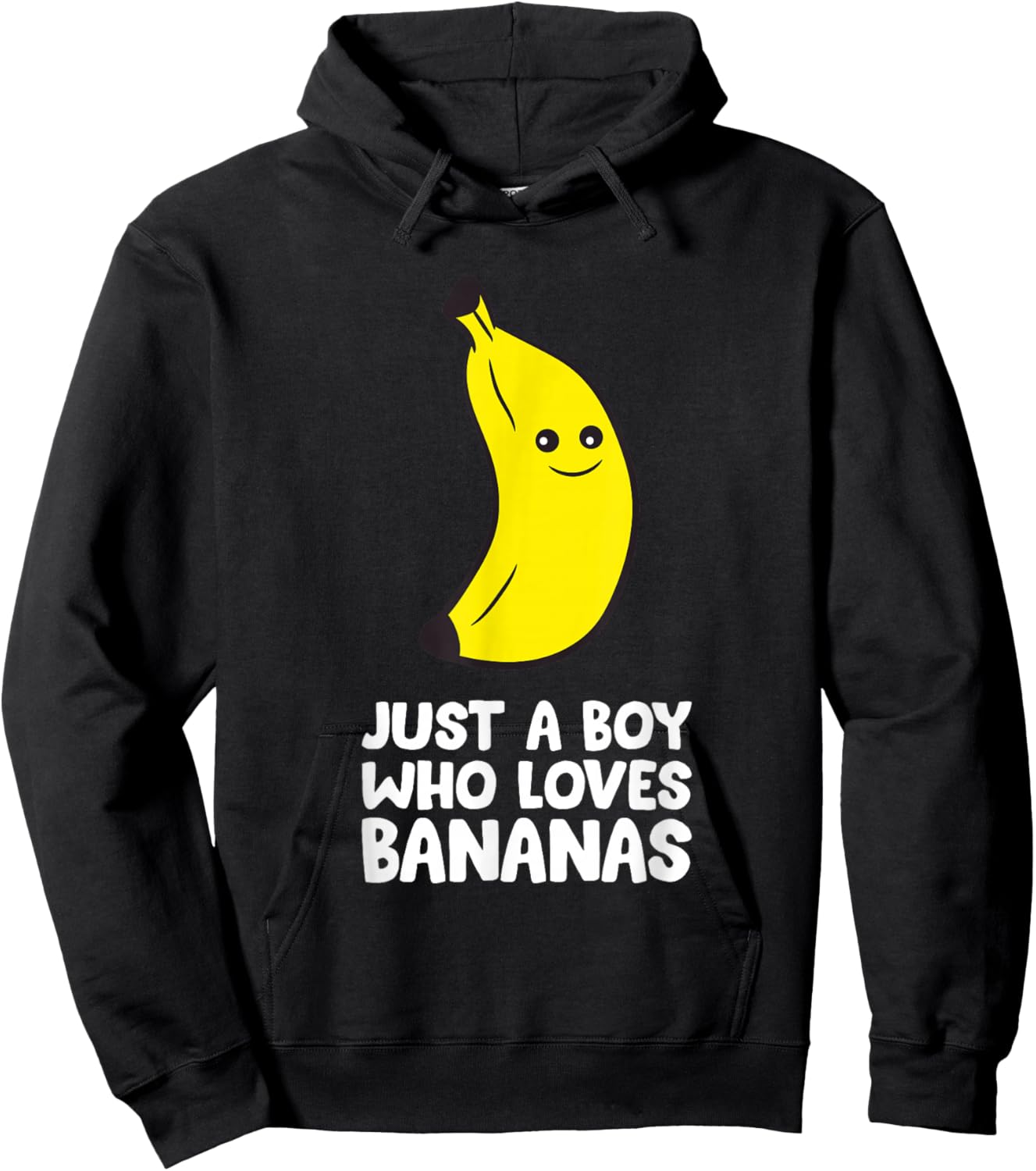 Just a Boy Who Loves Bananas Hoodie - Hoodie | Black