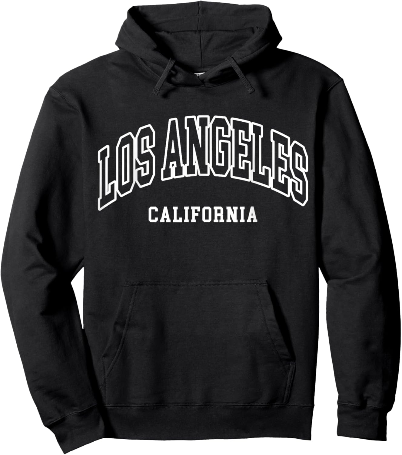 Los Angeles - California - Throwback Design - Classic Small Hoodie - Hoodie | Black